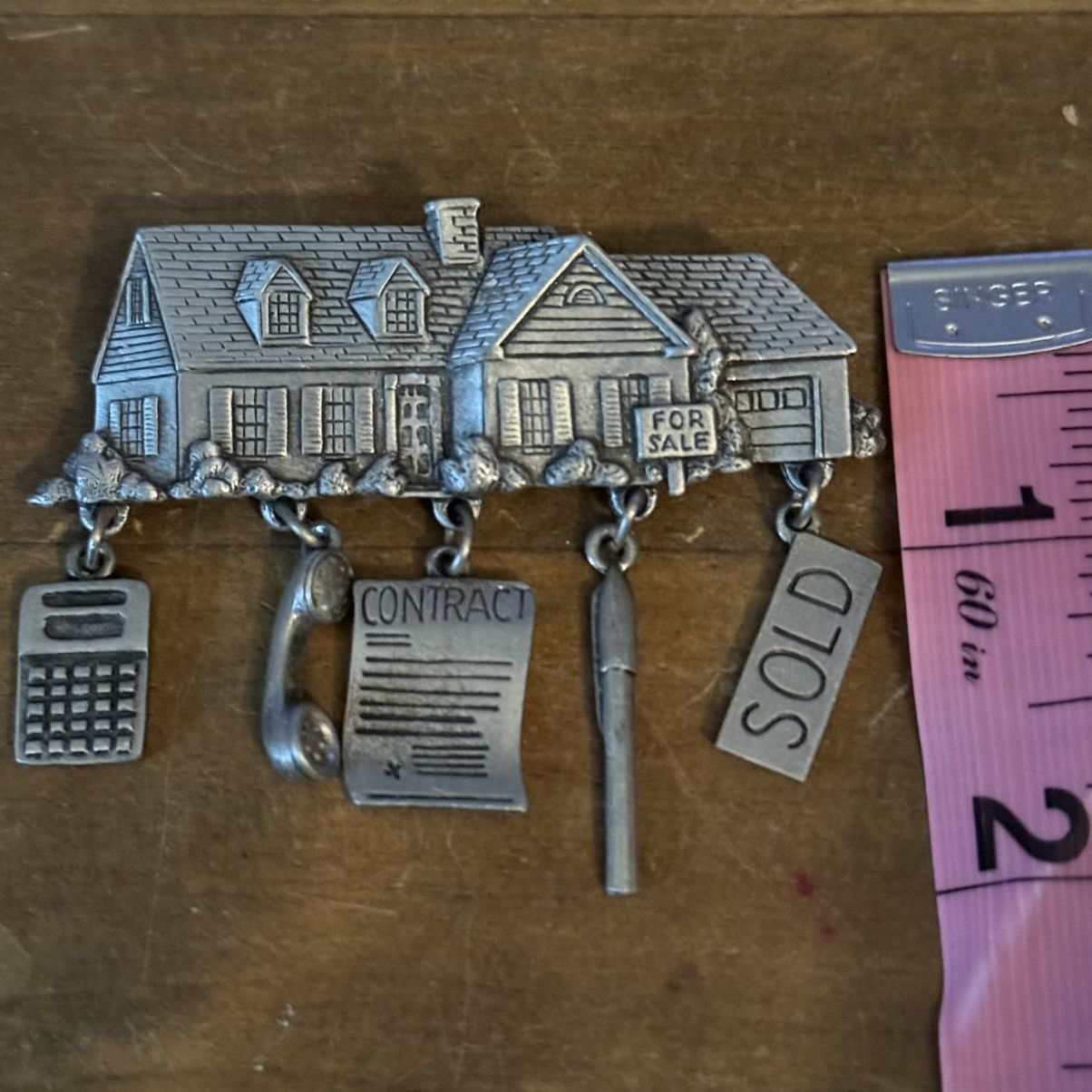 Vintage Vintage Jonette Jewelry pewter house realtor brooch Size ONE SIZE - 2 Thumbnail