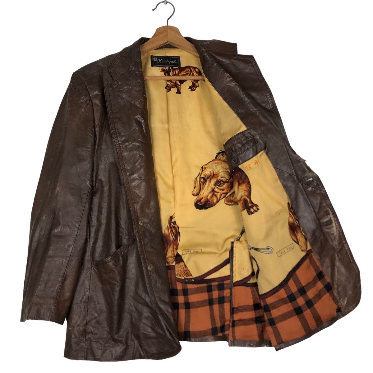 Japanese Brand 🔥Biker Leather Jacket Kawayoshi Japan Issey Miyake Size US L / EU 52-54 / 3 - 1 Thumbnail