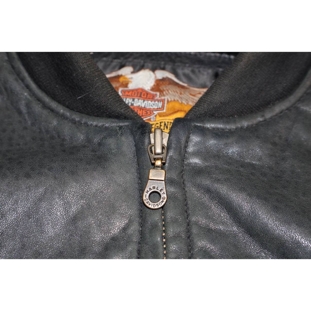 Harley Davidson Harley Davidson Men’s Leather Embroidered Letterman Varsity Size US XXL / EU 58 / 5 - 9 Thumbnail
