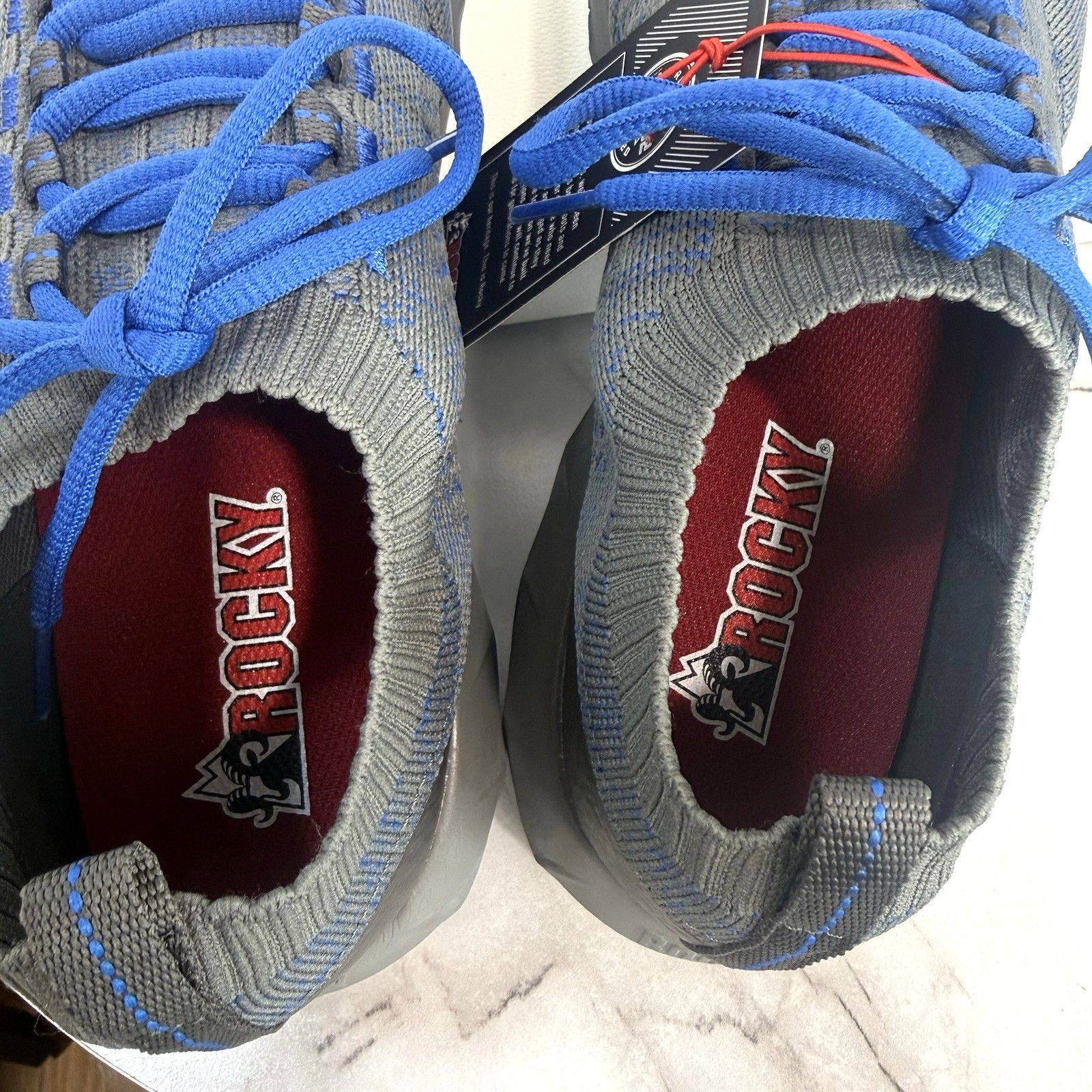 Rocky Rocky Wo's Workknit LX Gray/Blue Safety Shoes Size 9.5M Size US 9.5 / IT 39.5 - 8 Thumbnail