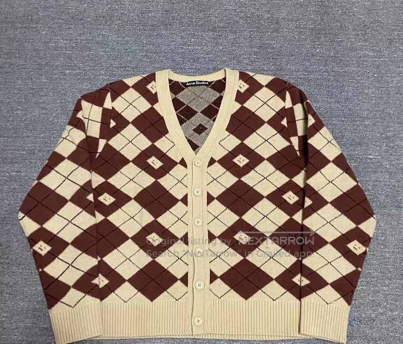Acne Studios Acne Studios All-Over Printed Cartoon Knit Cardigan Size US XL / EU 56 / 4 - 1 Thumbnail
