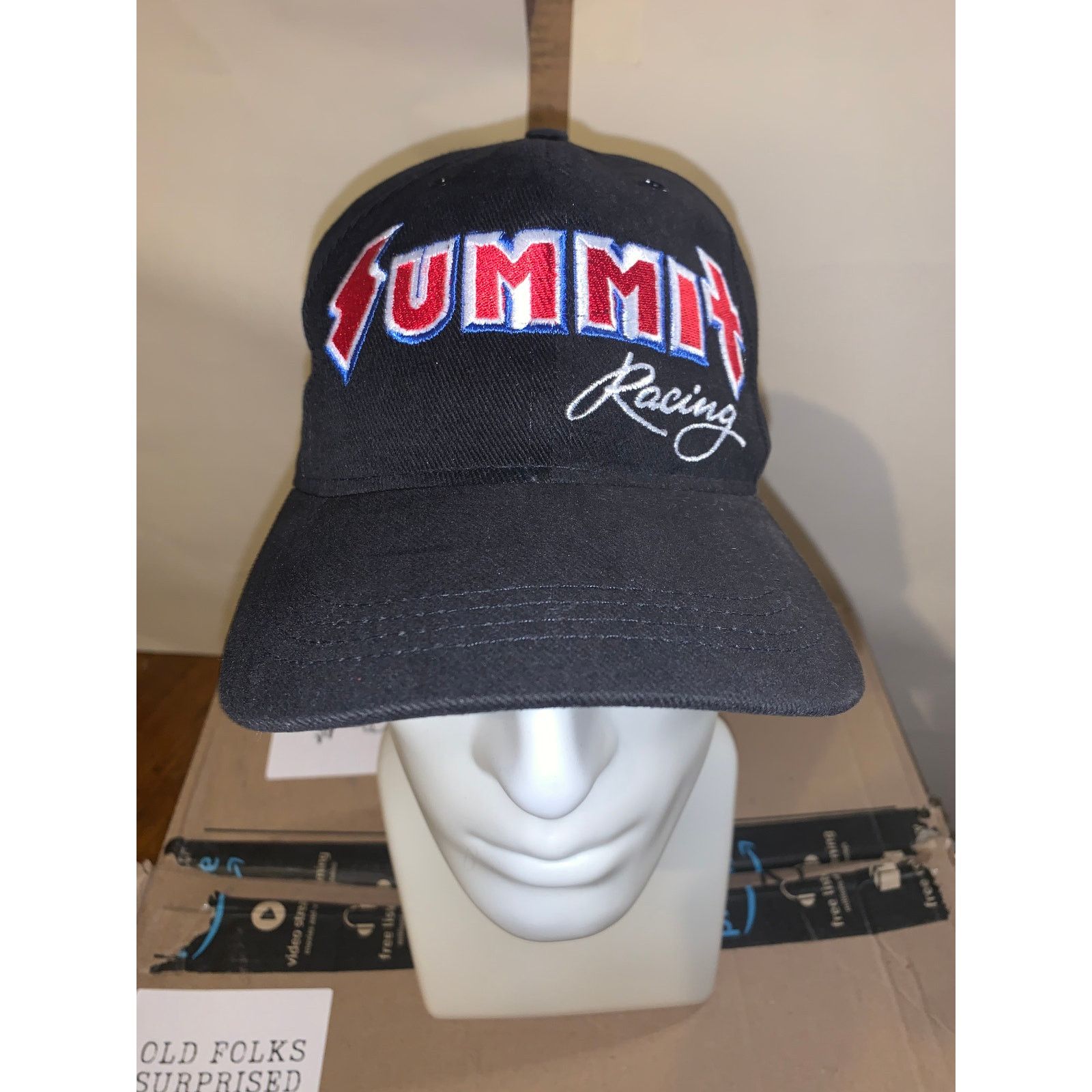 Other Vtg Summit Racing Snapback Hat Black Made in USA Racing Cap Size ONE SIZE - 4 Thumbnail