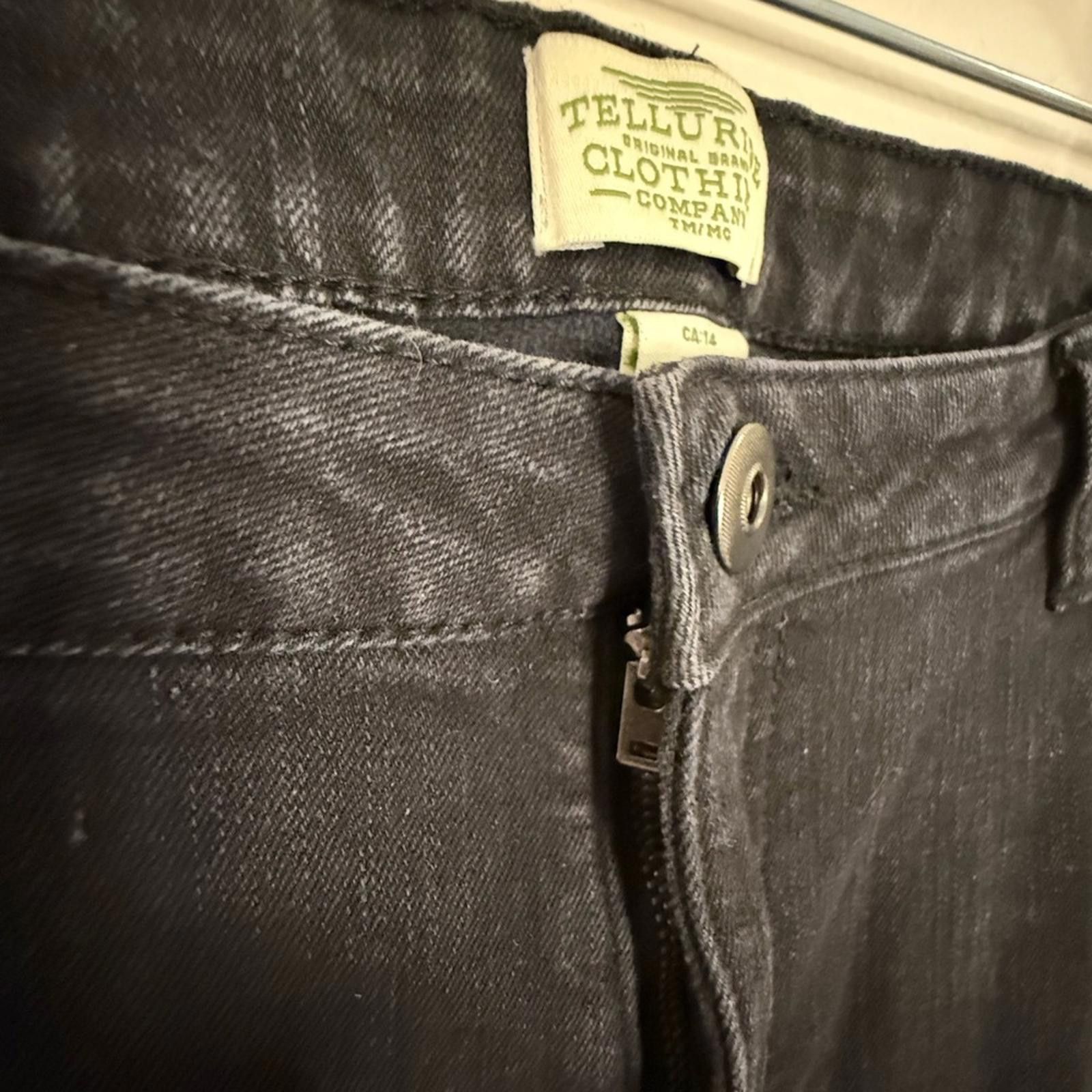 Other Telluride Clothing Co. black denim fleece lined jeans SZ 14 Size 36" / US 14 / IT 50 - 4 Thumbnail
