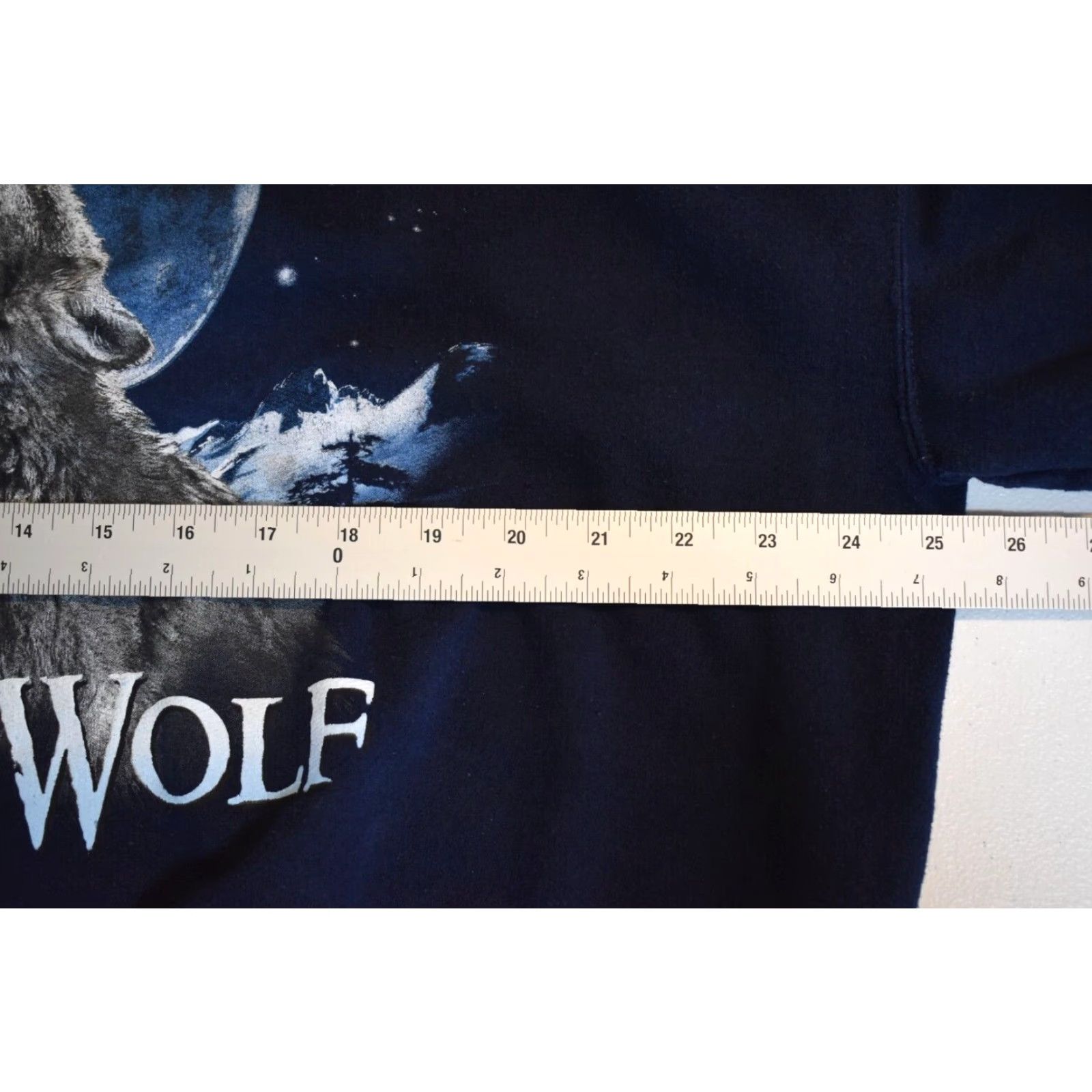VINTAGE Jerzees Nature Long Sleeve Sweatshirt XL Blue