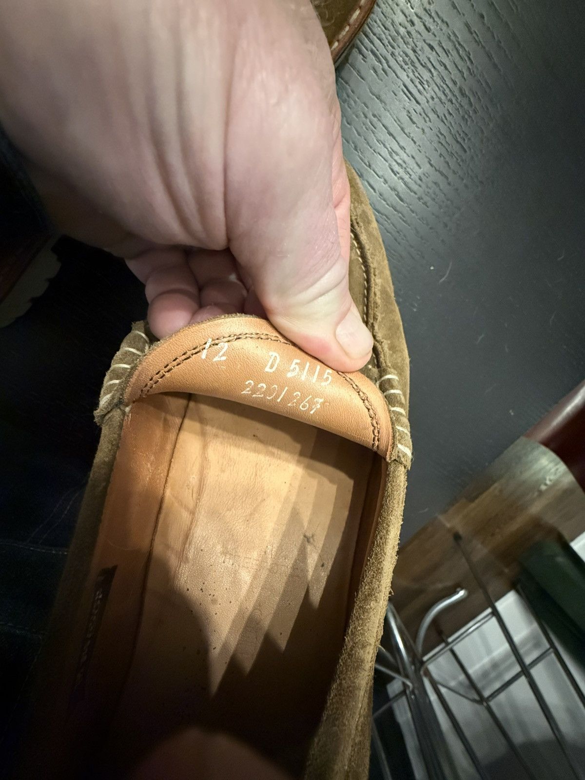 Allen Edmonds Allen Edmonds Freeport Weatherproof Suede Penny Loafer Size US 12 / EU 45 - 8 Thumbnail