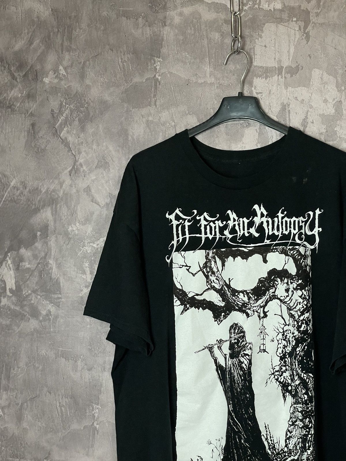 Band Tees × Vintage Vintage Y2k Black Metal Band T Shirt Burzum Like Print Size US L / EU 52-54 / 3 - 6 Thumbnail
