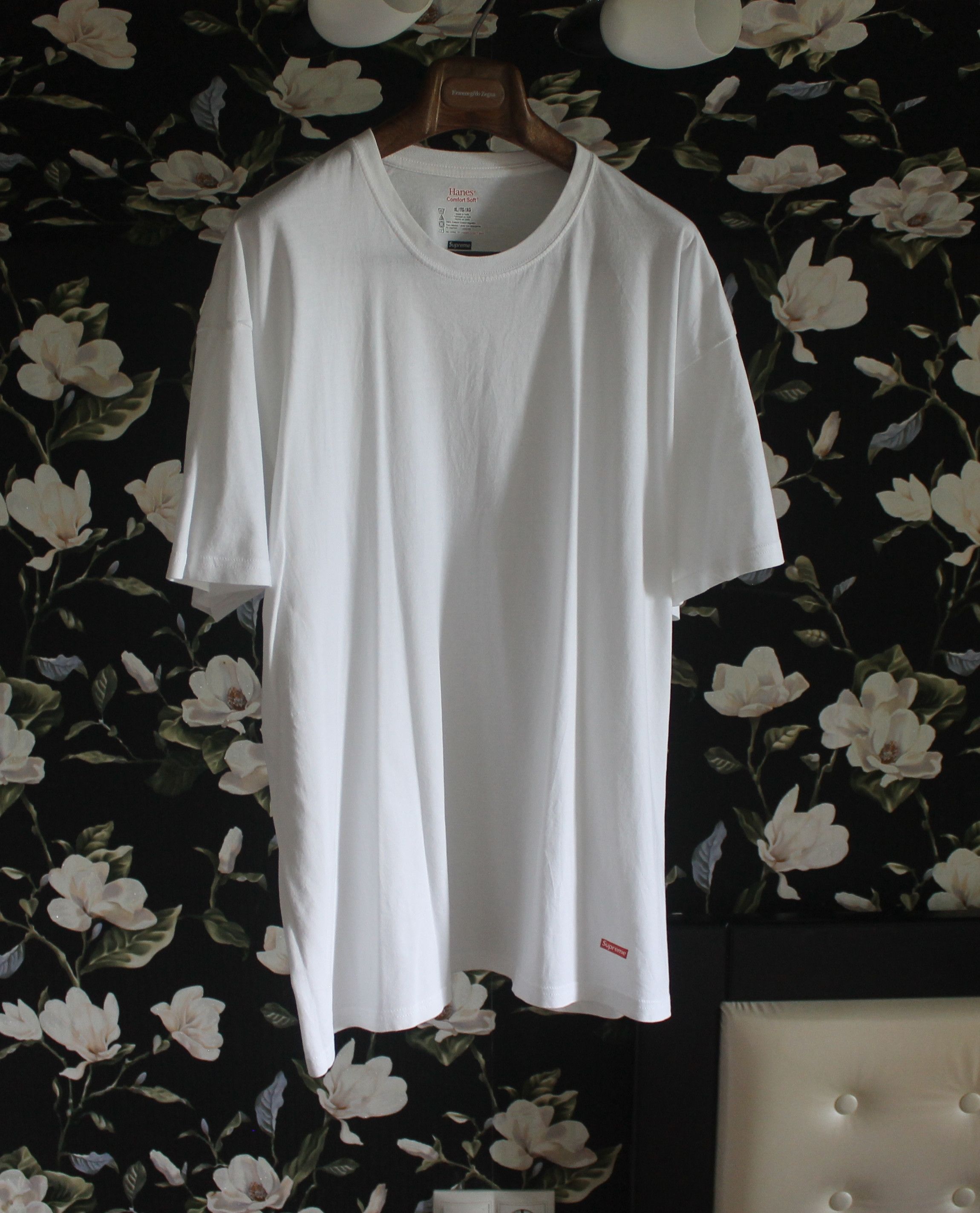 Hanes × Supreme Hanes x Supreme Basic White T-Shirt Size US XL / EU 56 / 4 - 1 Thumbnail