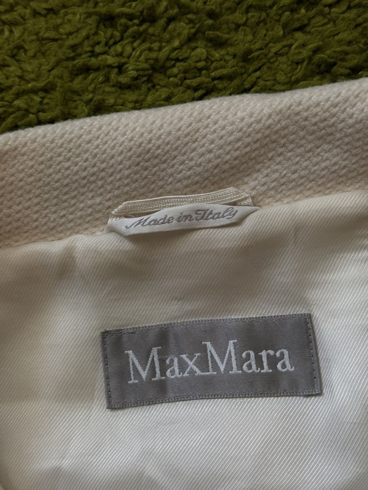 Designer × Max Mara × Weekend Max Mara Max Mara beige wool coat jacket Size M / US 6-8 / IT 42-44 - 8 Thumbnail