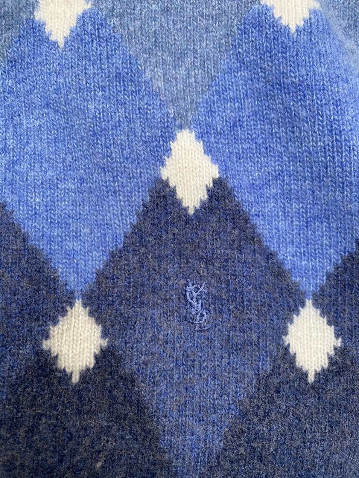 Vintage × Yves Saint Laurent Vintage YvesSaintLaurent YSL Small Embroidered Logo Sweater Size US XXL / EU 58 / 5 - 2 Thumbnail