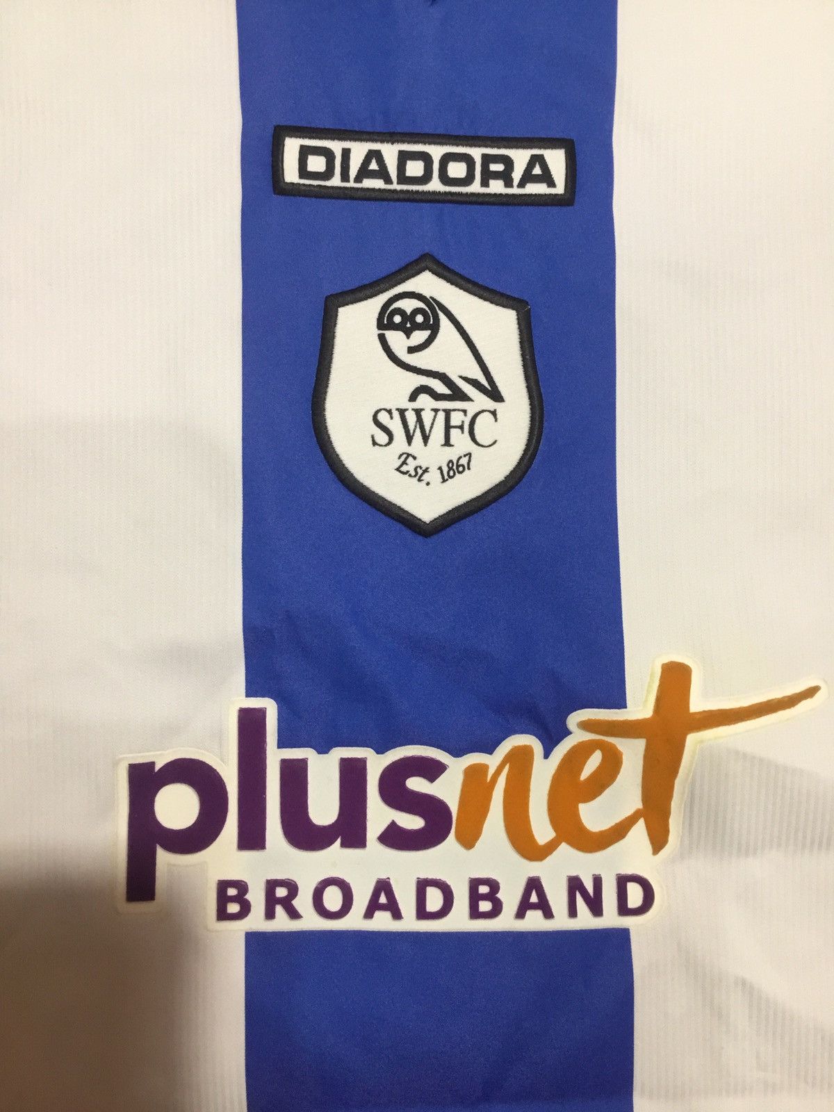 Diadora SHEFFIELD WEDNESDAY 2004 2005 AWAY FOOTBALL SHIRT Size US XL / EU 56 / 4 - 3 Thumbnail