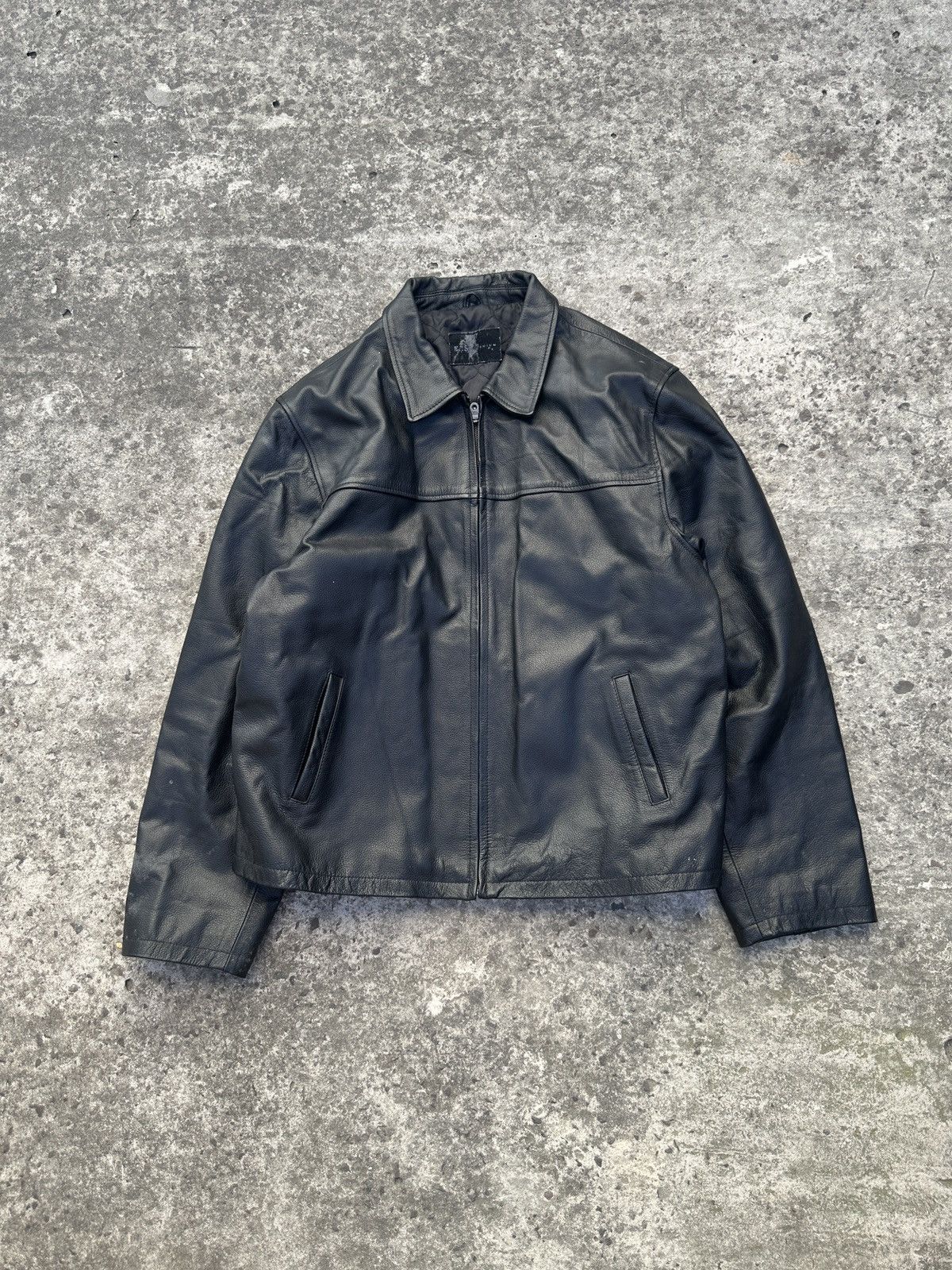 Genuine Leather Y2K Vintage Leather Jacket Streetwear Rare Style USA VTg XL Size US XL / EU 56 / 4 - 1 Thumbnail