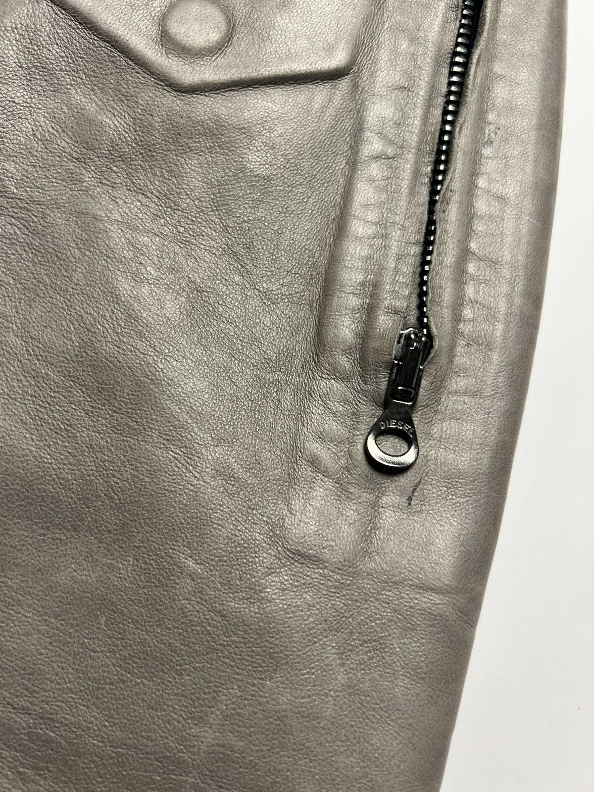 Diesel Leather P-JOSHY Pant with Trompe L' Oeil Effect Size US 31 - 13 Thumbnail