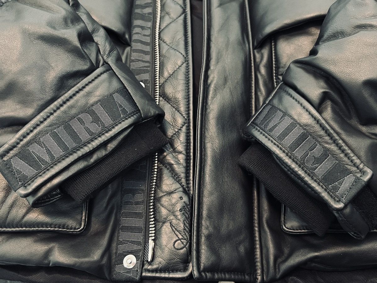 Amiri Amiri leather down Puffa jacket Size US L / EU 52-54 / 3 - 9 Thumbnail