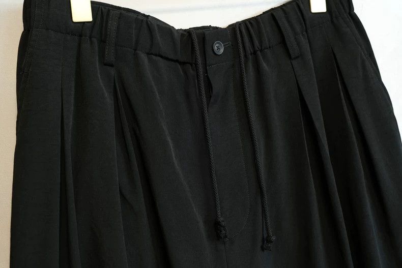 Yohji Yamamoto Yohji Yamamoto size 2 20SS Triacetate Drawstring Pleated Tr Size US 28 / EU 44 - 7 Thumbnail