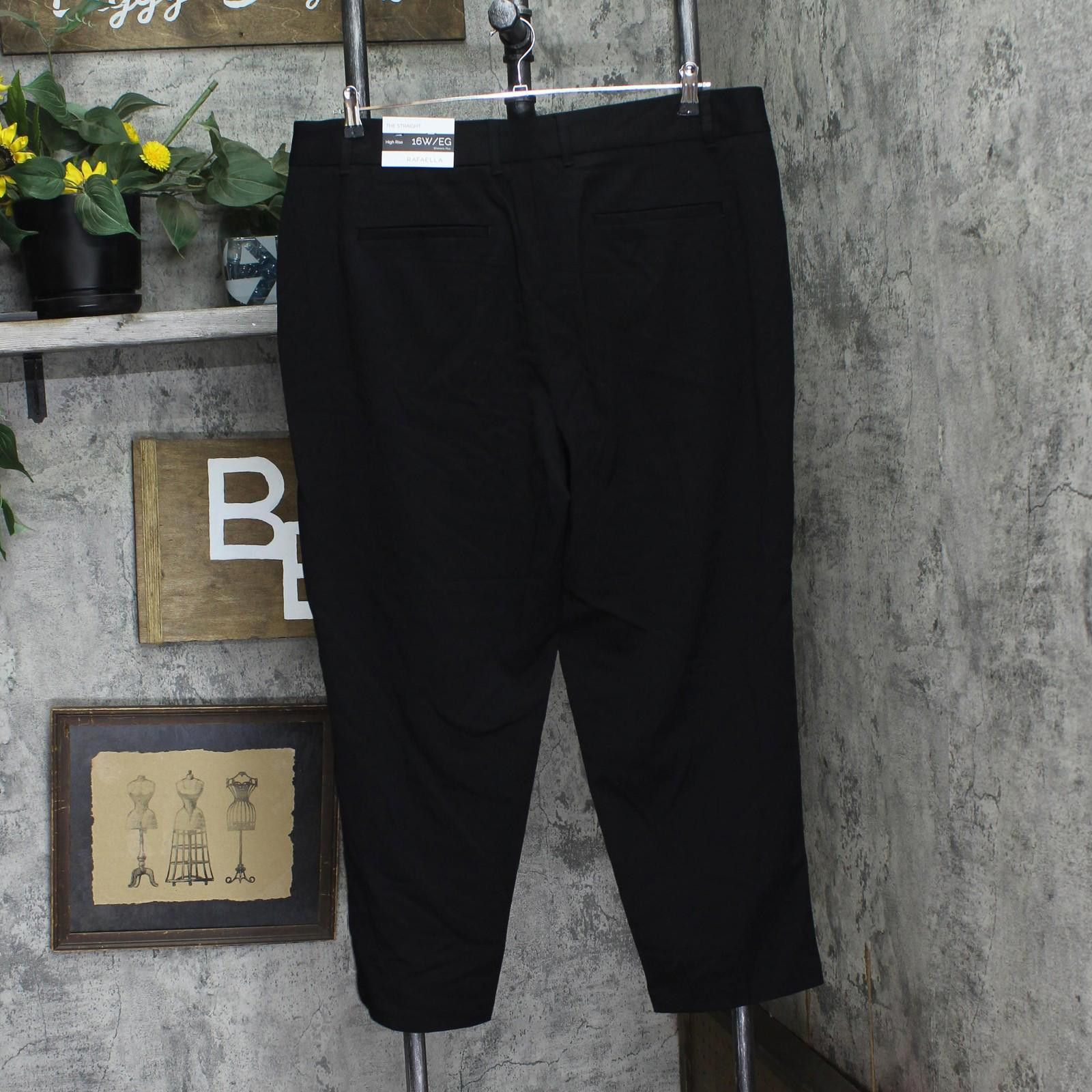 Other Nwt Rafaella Size Stretch Ankle Pants Lrbfd097r1 Black 16w Size 38" / US 16 / IT 52 - 2 Thumbnail