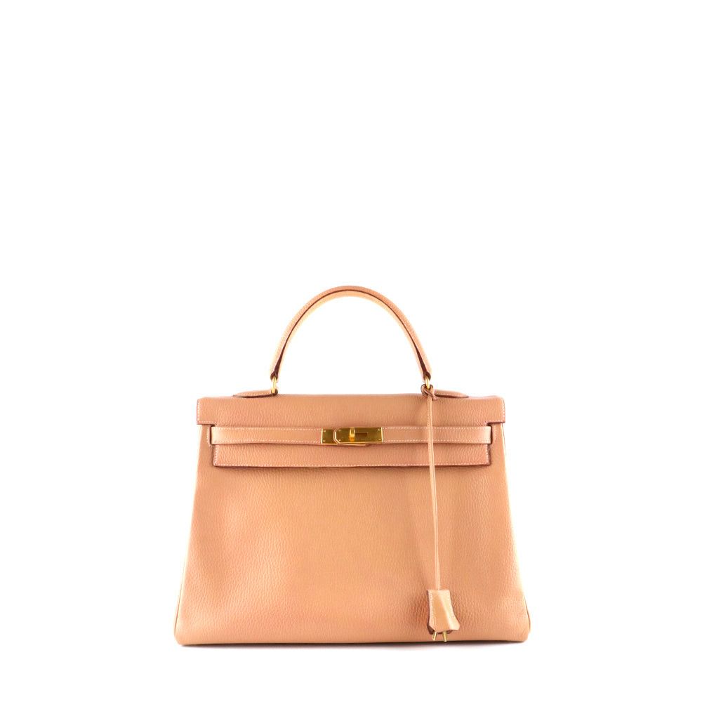 image of Hermes Hermes Handbags Kelly 35 in Pink, Women's