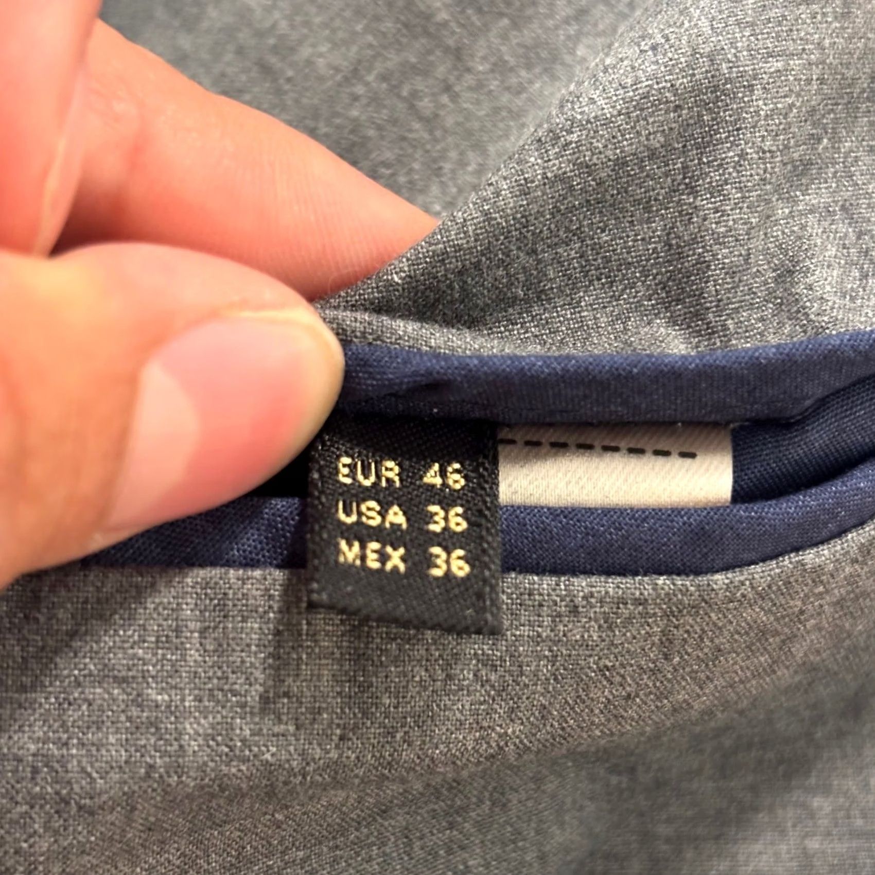 Massimo Dutti Massimo Dutti Sport Coat Gray Wool Blend 2 Button Notch Lapel Double-Vented Regular 36R Mens Portugal Blazer Size 46R - 3 Thumbnail