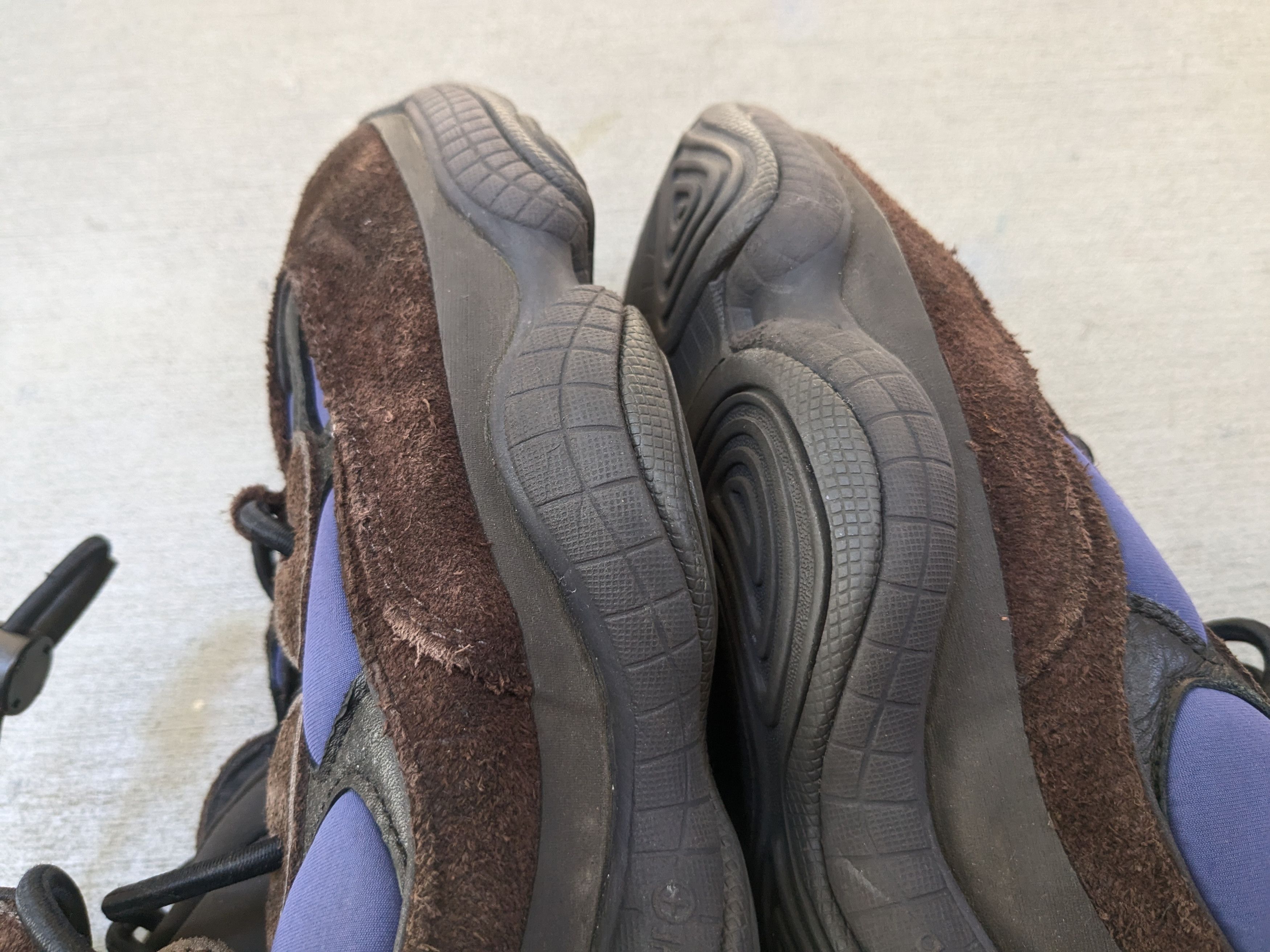 Adidas × Kanye West adidas Yeezy 500 High Tyrian 12 Blue Brown Suede FY4269 Size US 12 / EU 45 - 2 Thumbnail