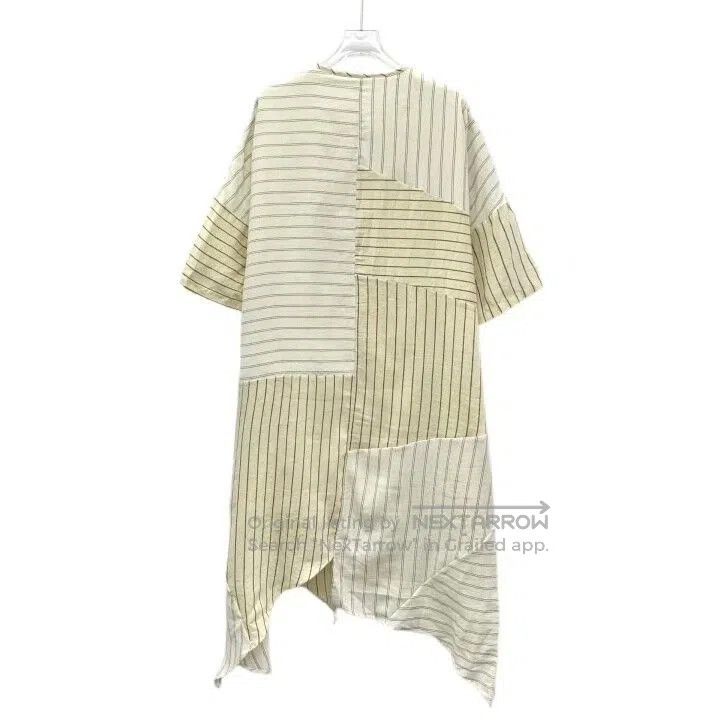 Loewe Loewe Striped Linen Short Sleeve Dress. Size US 36 / EU 52 - 2 Thumbnail