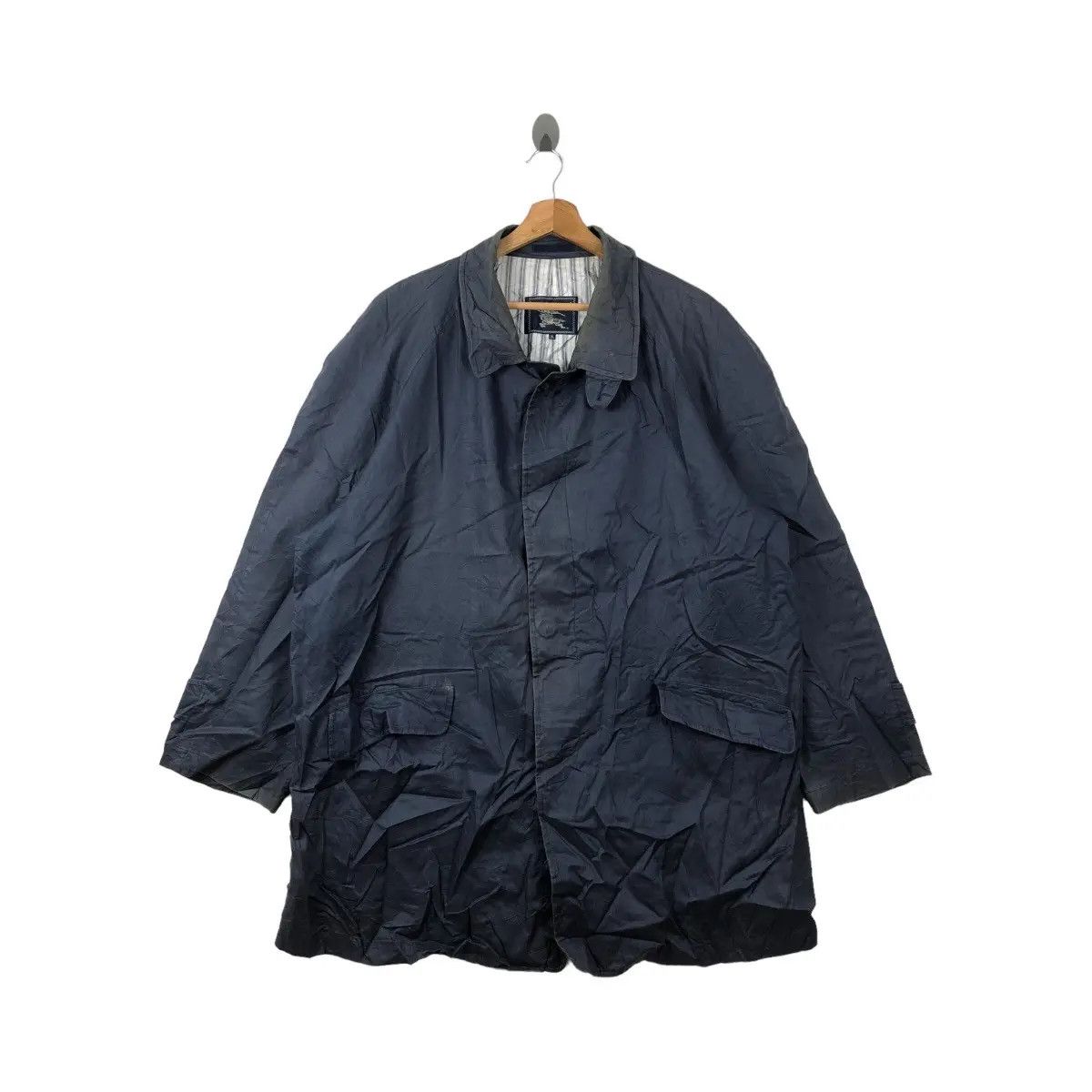 Burberry Vtg 90’ BURBERRY LONDON PRORSUM Striped Trench Coat Parka Size US XXL / EU 58 / 5 - 1 Thumbnail
