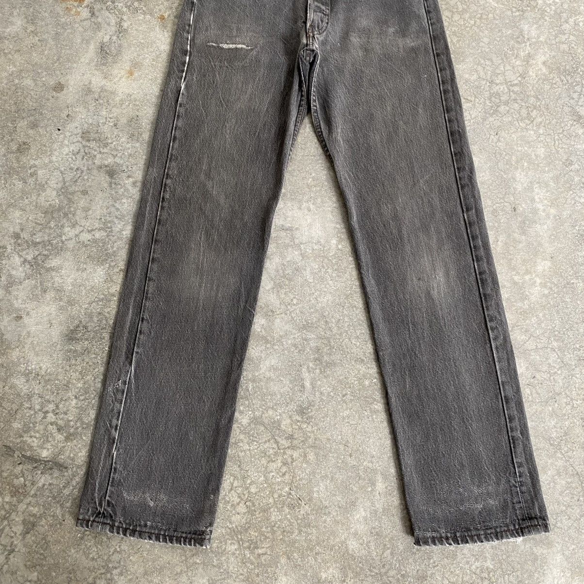 Levi's Size 29x31 Vintage 1990 Levis 501 Faded Black Denim Jeans Size US 29 - 4 Thumbnail
