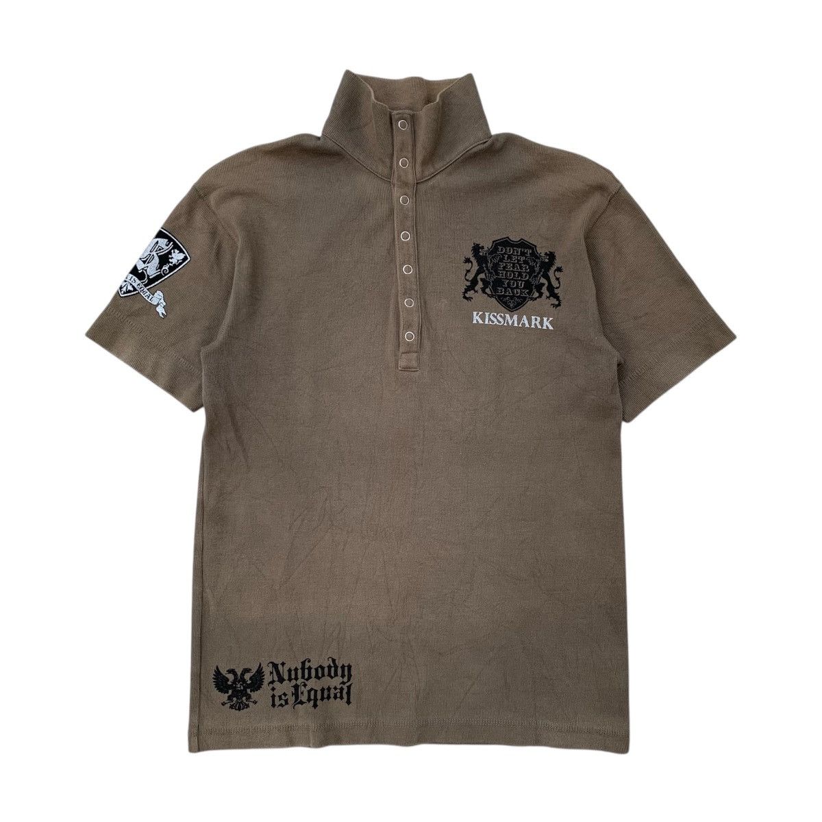 Japanese Brand Kissmark Poem Y2K Style Polos Shirt Size US M / EU 48-50 / 2 - 3 Thumbnail