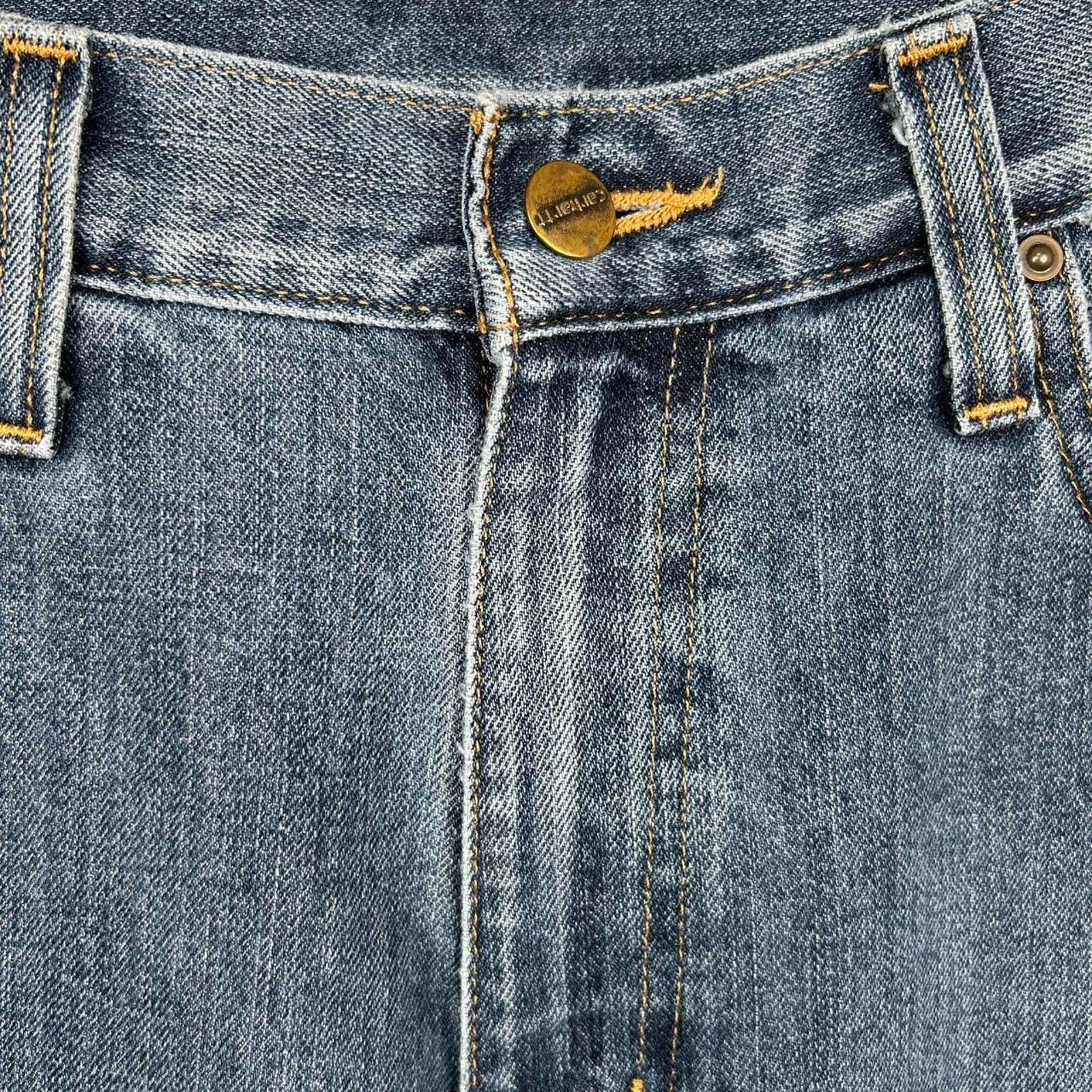 Carhartt Y2K Carhartt Workwear Medium Wash Straight Leg Jeans 34x30 Size US 34 / EU 50 - 4 Thumbnail