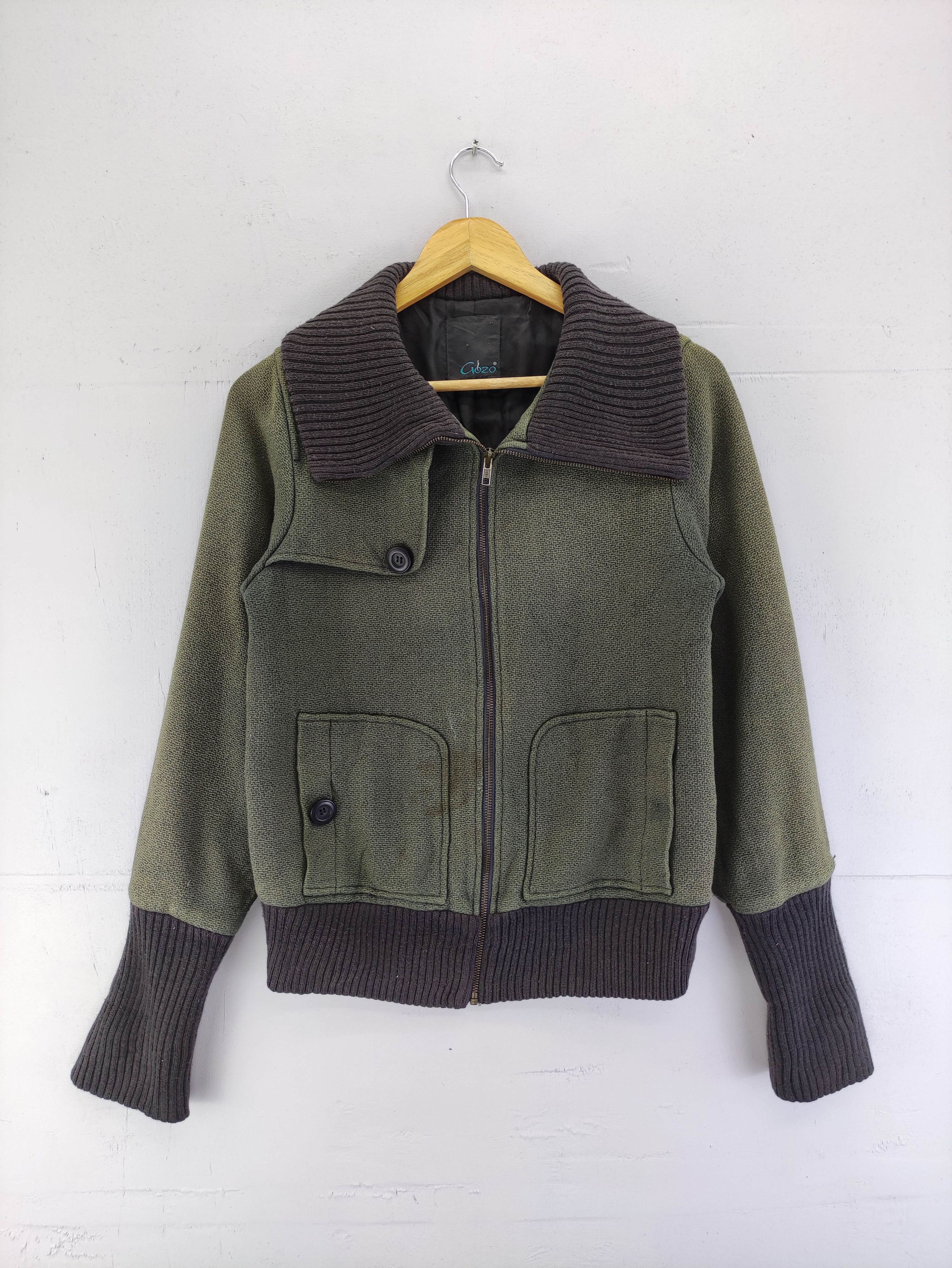 Japanese Brand Vintage Gozo Wool Zipper Jacket Size S / US 4 / IT 40 - 1 Thumbnail