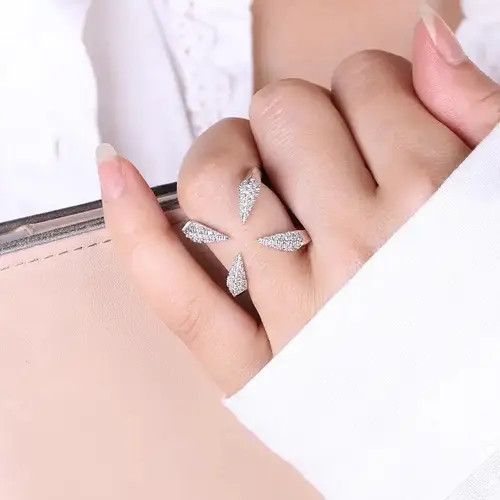 Jewelry Skull Style Adjustable Ring Size ONE SIZE - 1 Thumbnail