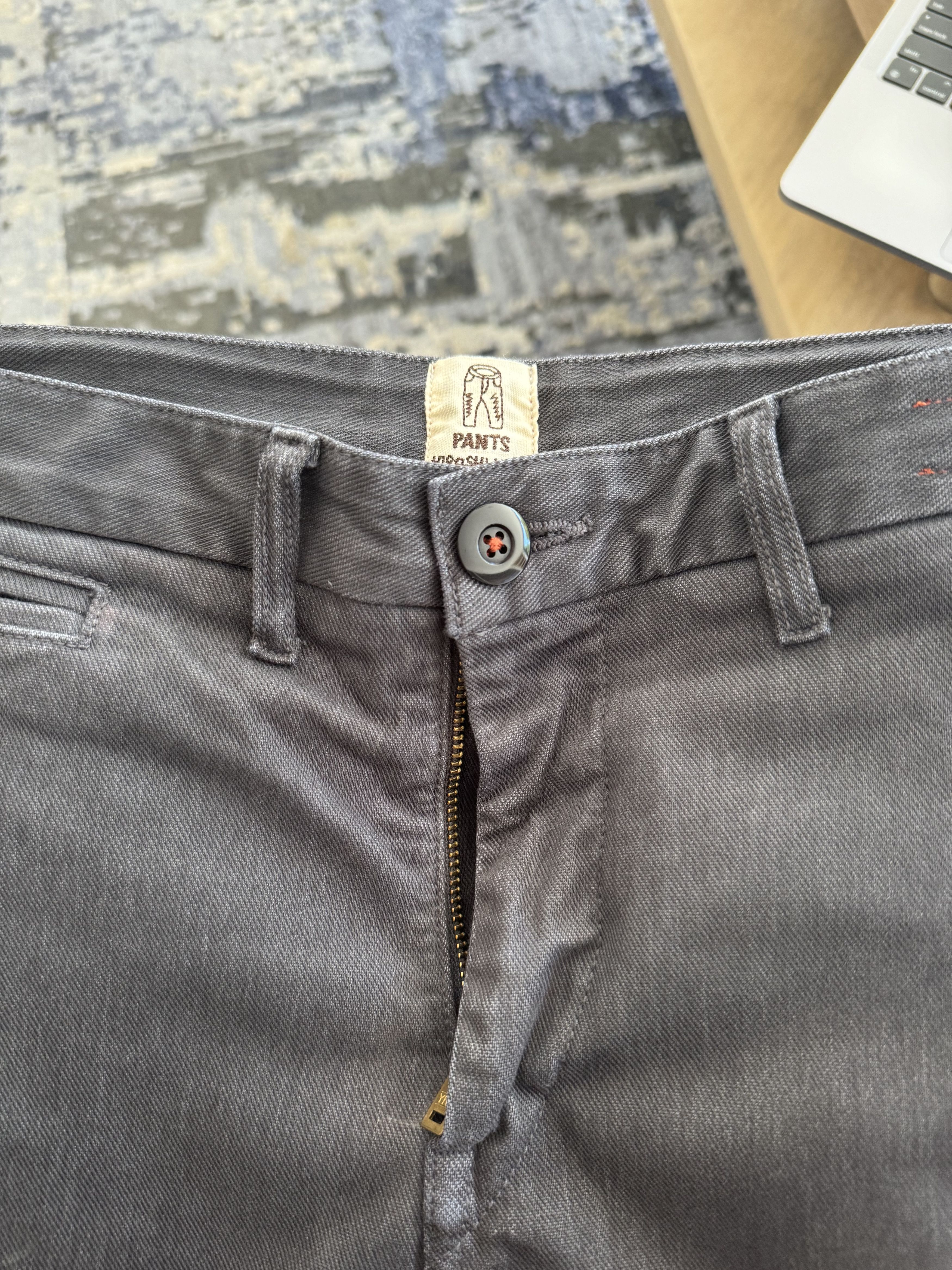 KATO Hiroshi Kato: Denit Slim Fit Chinos Size US 31 - 4 Thumbnail