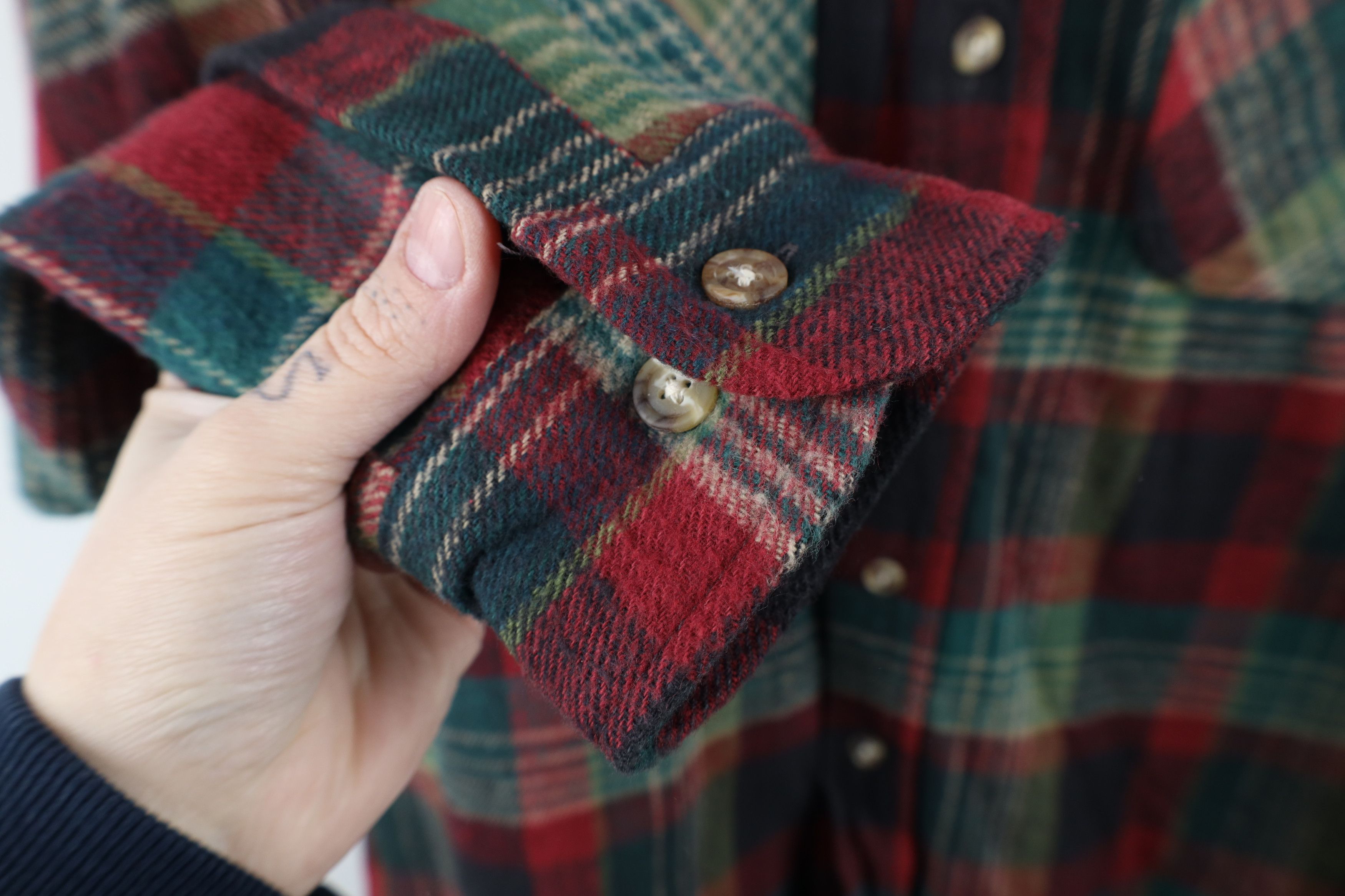 Vintage Deadstock Vintage 90s Streetwear Plaid Flannel Button Shirt Size US M / EU 48-50 / 2 - 6 Thumbnail