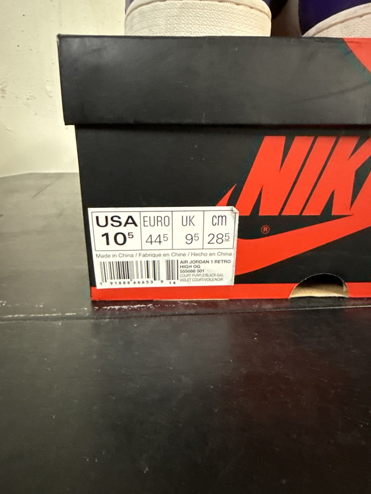 Jordan Brand × Nike Jordan 1 court purple Size US 10.5 / EU 43-44 - 7 Thumbnail
