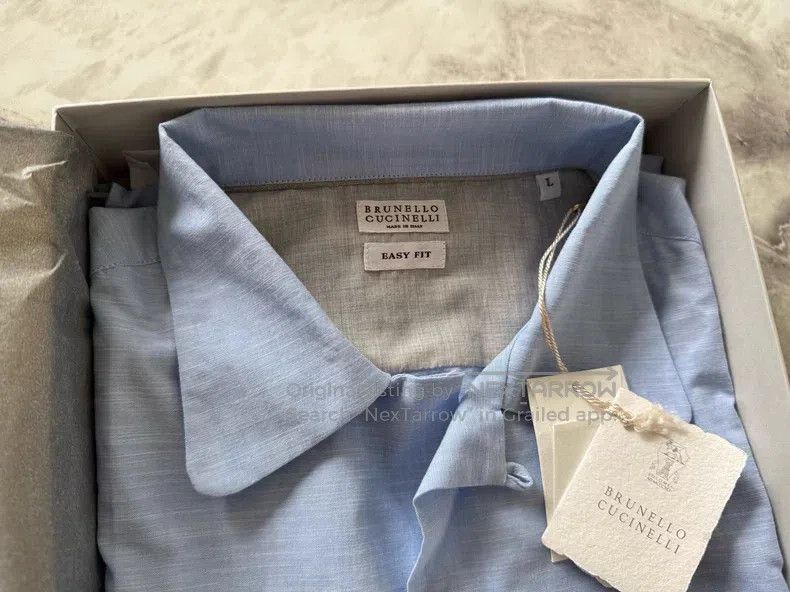 Brunello Cucinelli Brunello Cucinelli 24 spring and summer men's shirt Size US L / EU 52-54 / 3 - 3 Thumbnail