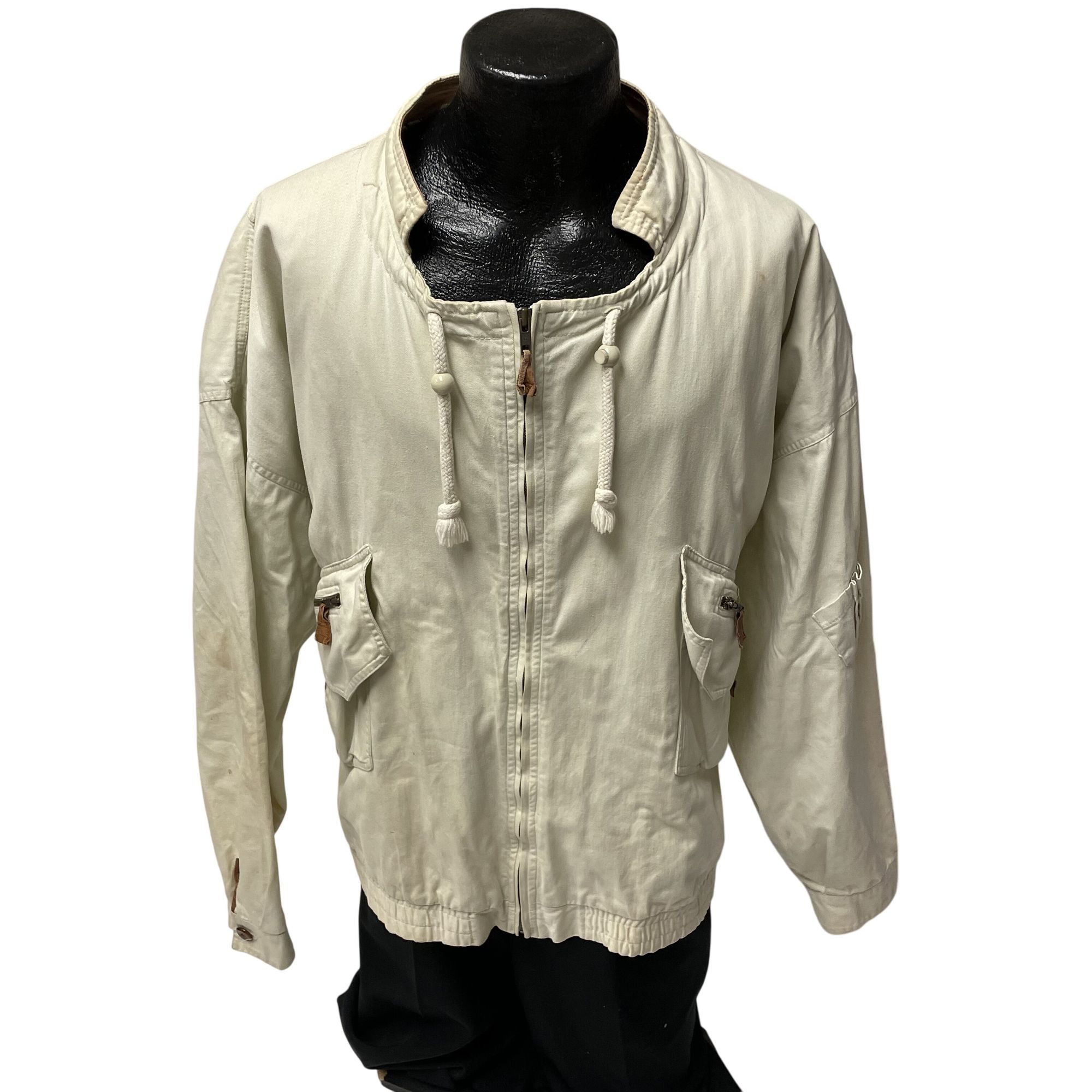 Other Vtg Weekends Outdoor Coat Cream Bomber Oversized Jacket Size US XL / EU 56 / 4 - 13 Thumbnail