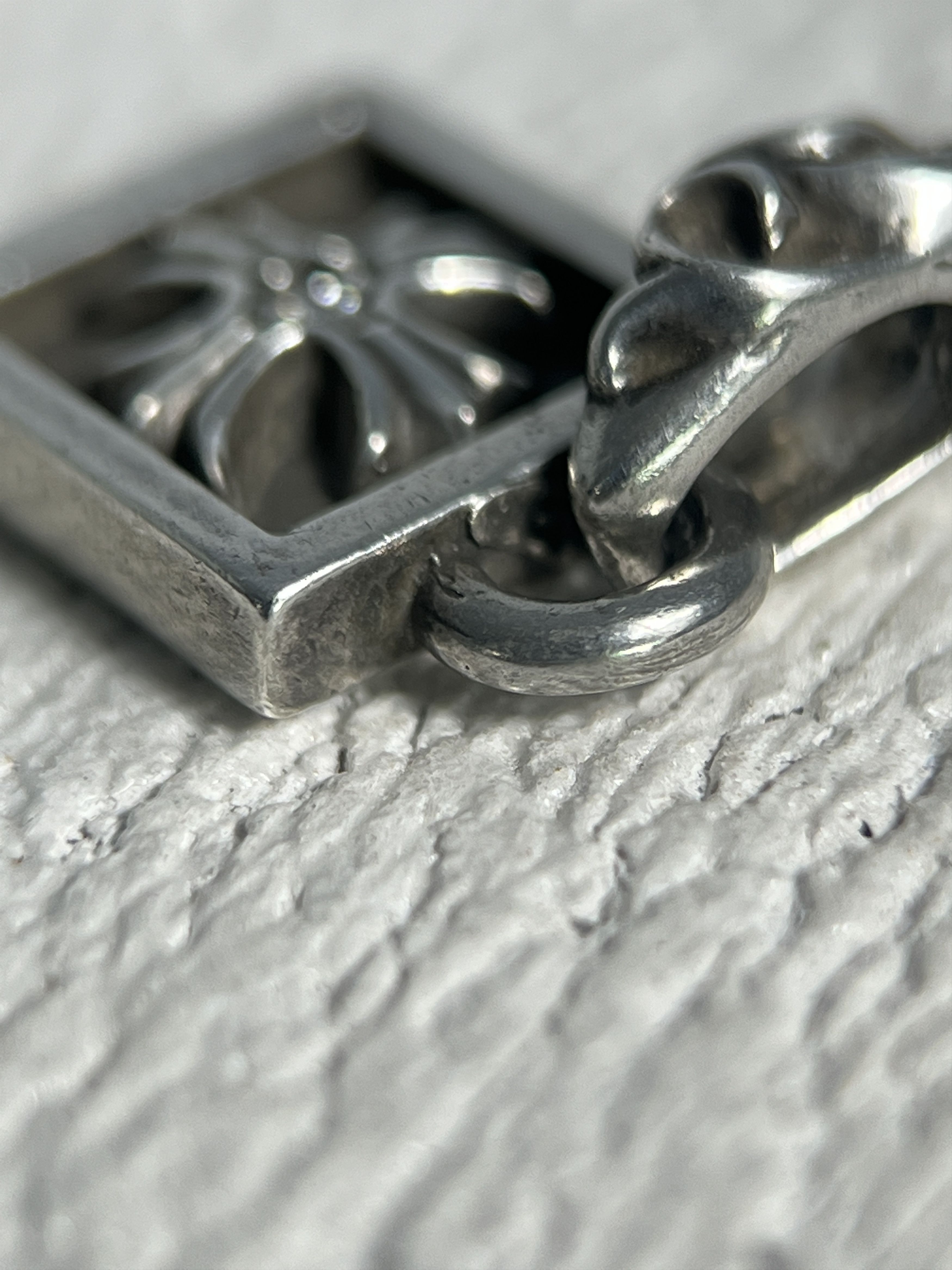 Chrome Hearts Chrome Hearts Floral Cross Square Pendant Customed Stone 925 Size ONE SIZE - 8 Thumbnail