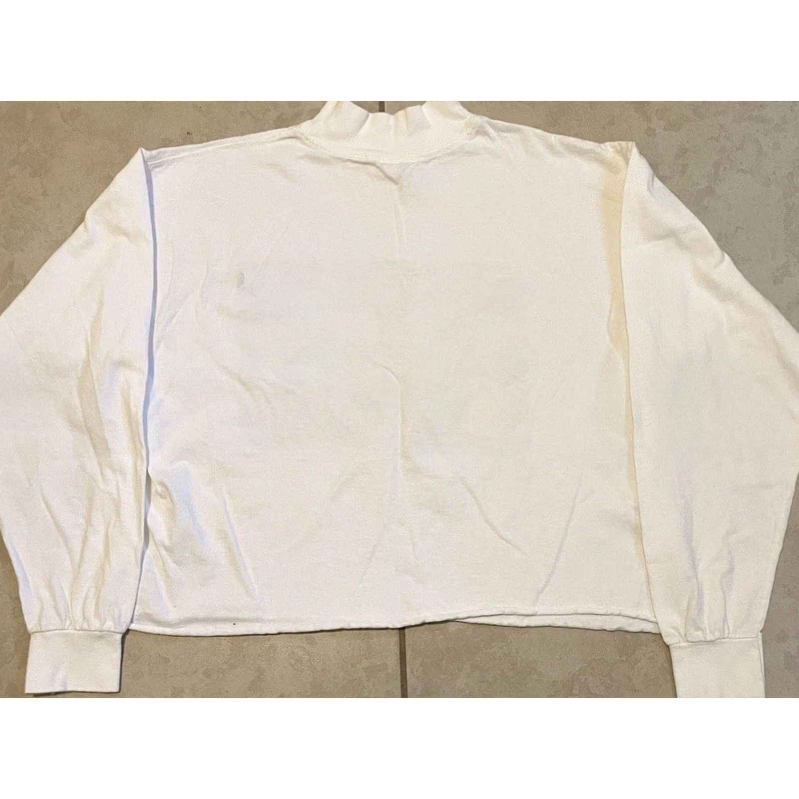 Vintage VINTAGE 90s Pepsi Dinosaur Faded Crop Shirt USA Funny Soda Cartoon Coca Cola Coke White Women Size ONE SIZE - 3 Thumbnail