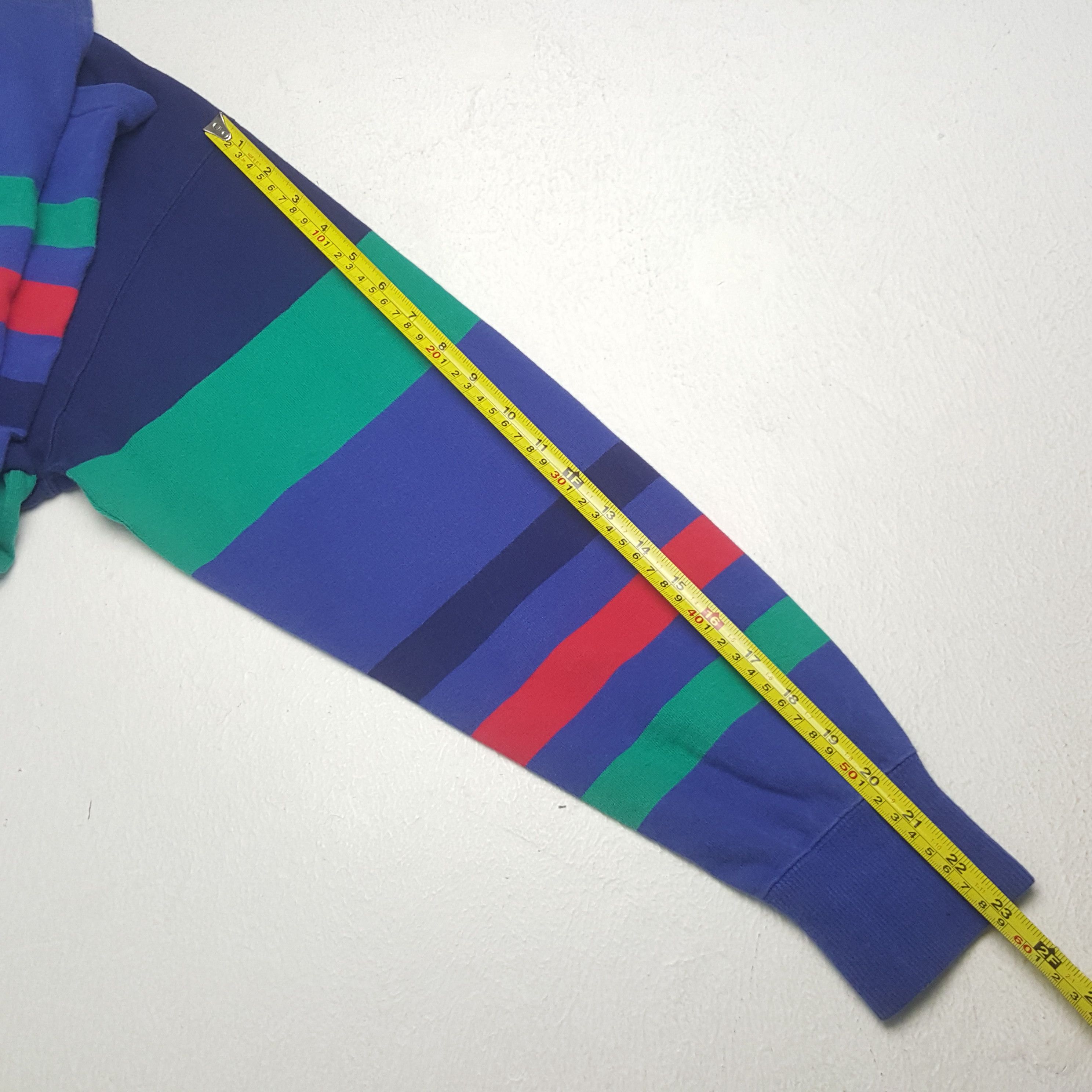 Lacoste Vintage Lacoste Rugby Striped Sport Polos Shirt Size US L / EU 52-54 / 3 - 6 Thumbnail
