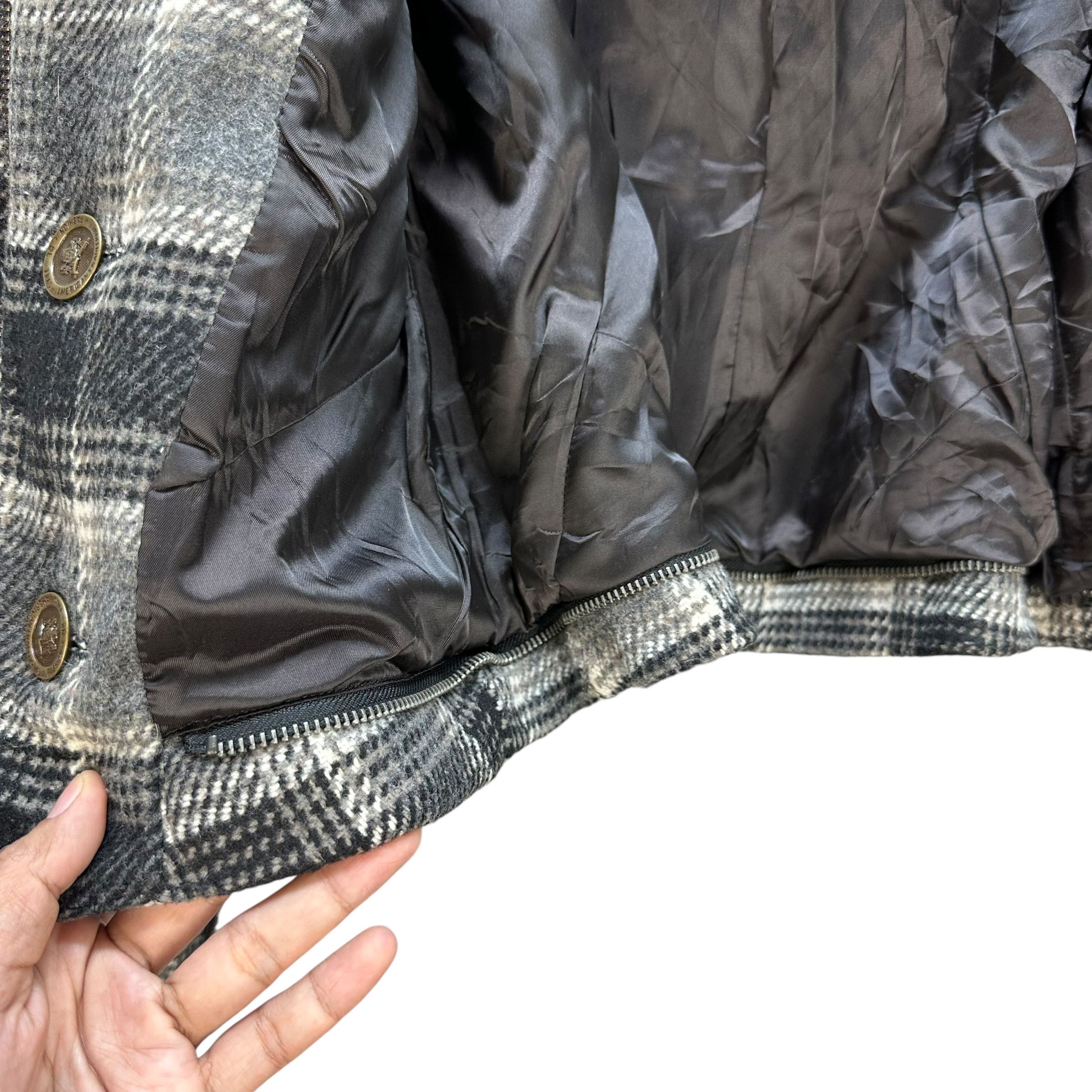 PPFM PPFM Studded Logo Fur Hoodie Tartan Crop Jacket #A54-1246 Size US S / EU 44-46 / 1 - 12 Thumbnail