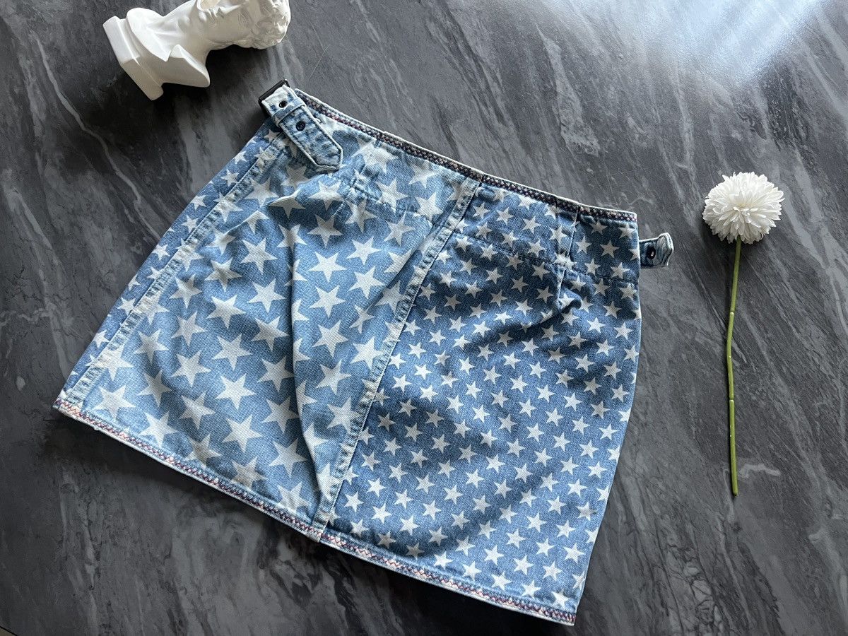 Hysteric Glamour Hysteric Glamour : Adjustable Denim Skirt Stars Rare Pattern Size 28" / US 6 / IT 42 - 2 Thumbnail