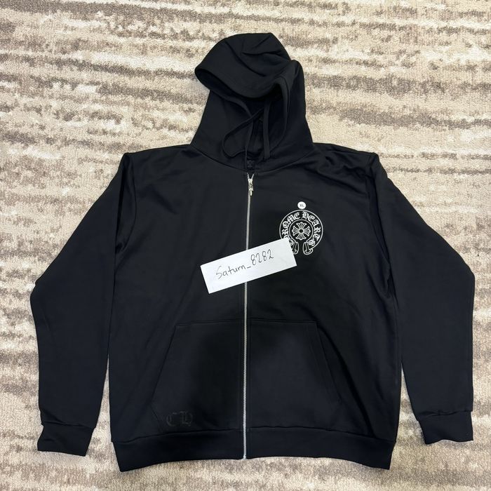 Chrome Hearts Chrome hearts Malibu horseshoe zip up hoodie Black XLARGE