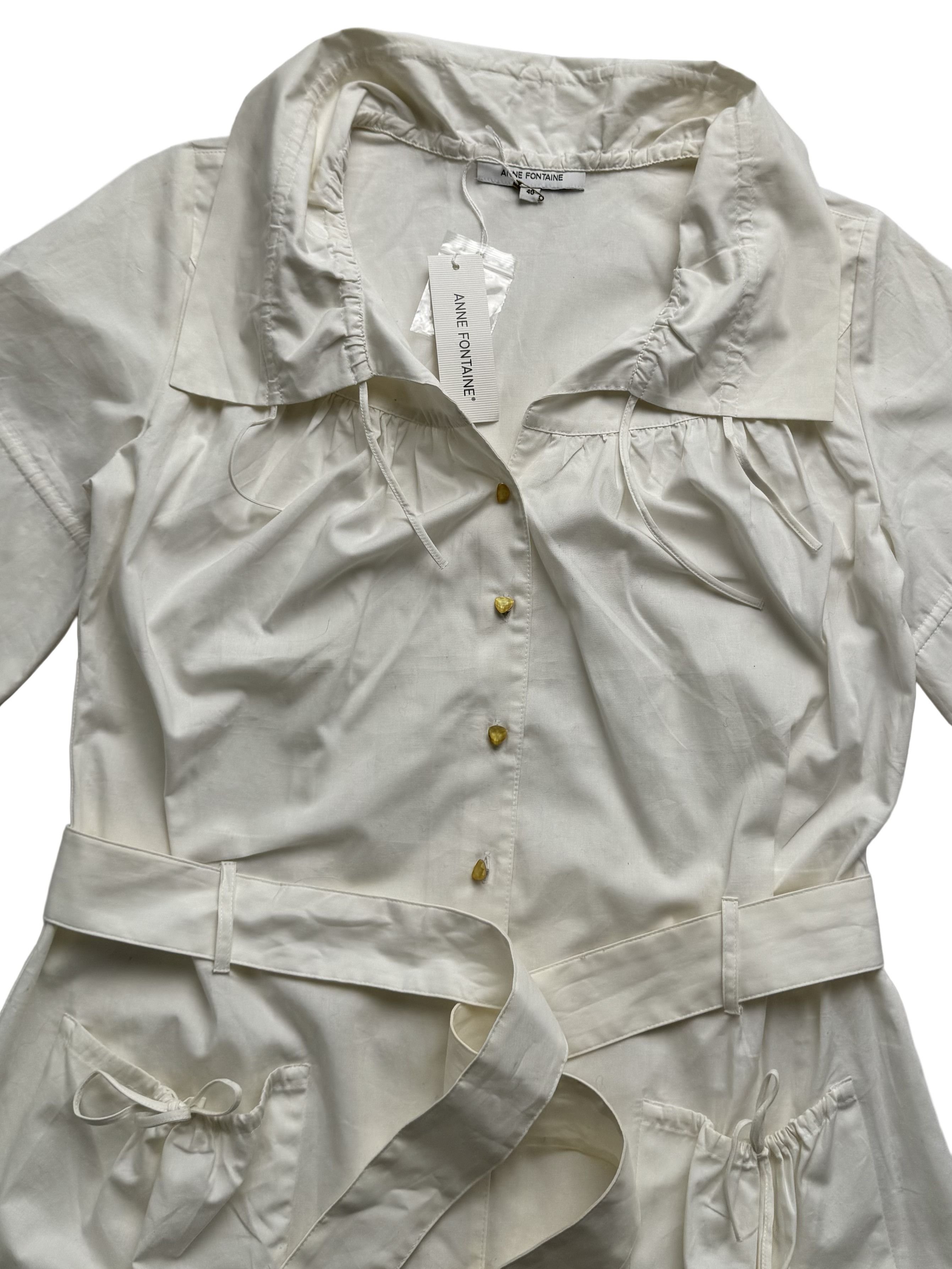 ANNE FONTAINE Anna Fontaine Vintage Blouse Size S / US 4 / IT 40 - 2 Thumbnail