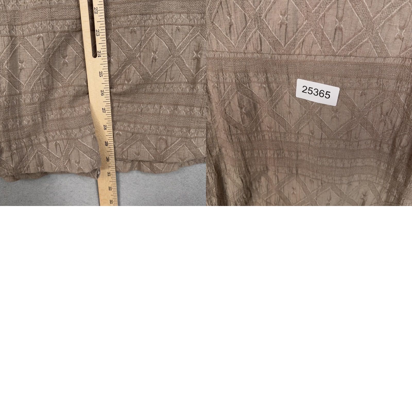 Soft Surroundings Soft Surroundings Cardigan Sweater Womens 1X Beige Jewel Button Geometric Knit V-Neck 3/4 Sleeve Open Front Casual Fall Winter Spring Womens Plus Size Size XL / US 12-14 / IT 48-50 - 9 Thumbnail