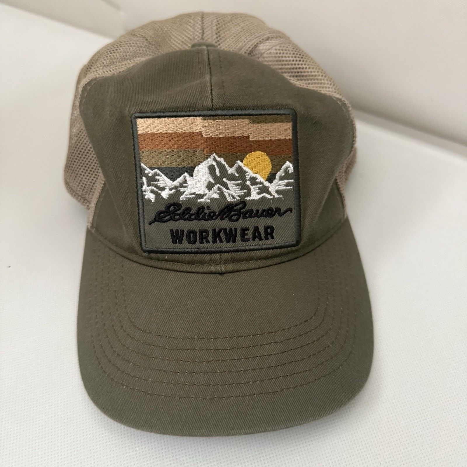 Eddie Bauer Eddie Bauer Work Wear Mountain Mesh Adjustable Trucker Hat Size ONE SIZE - 1 Thumbnail