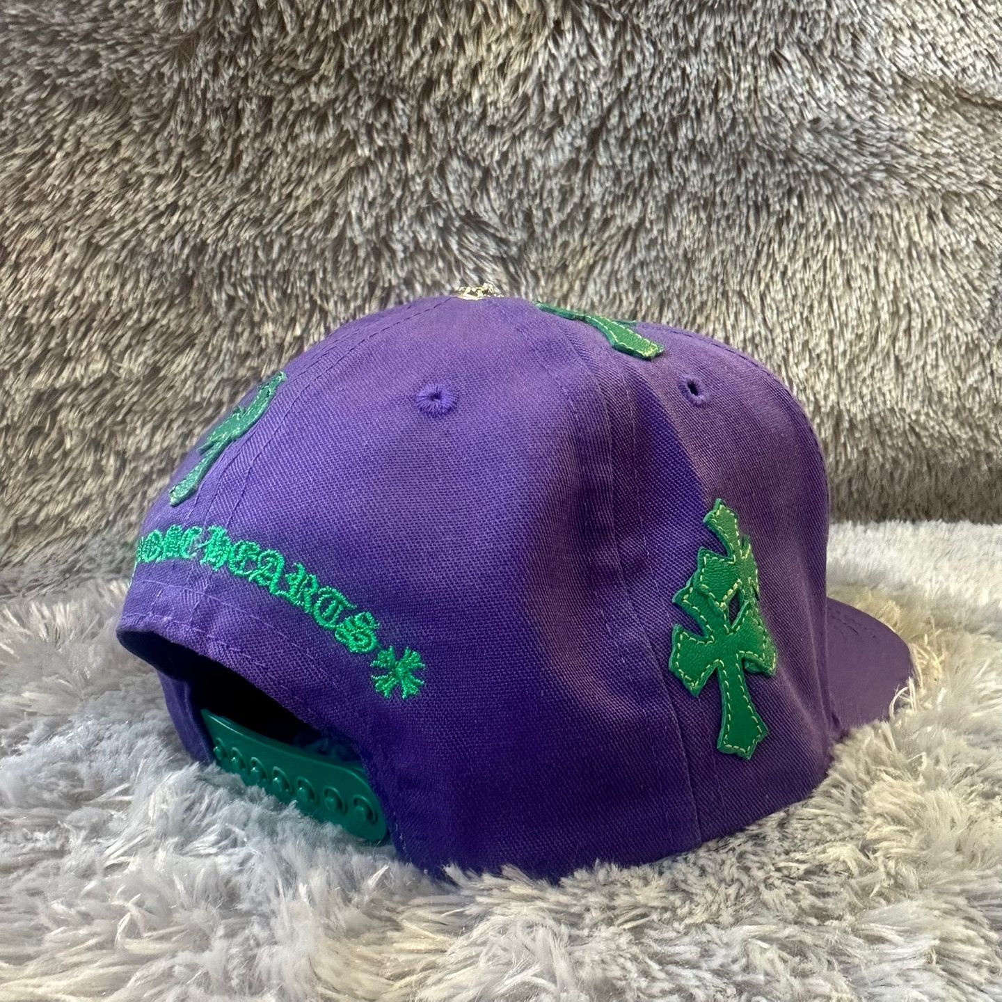 Chrome Hearts Purple CH Trucker Green Leather Cross Patch Size ONE SIZE - 3 Thumbnail