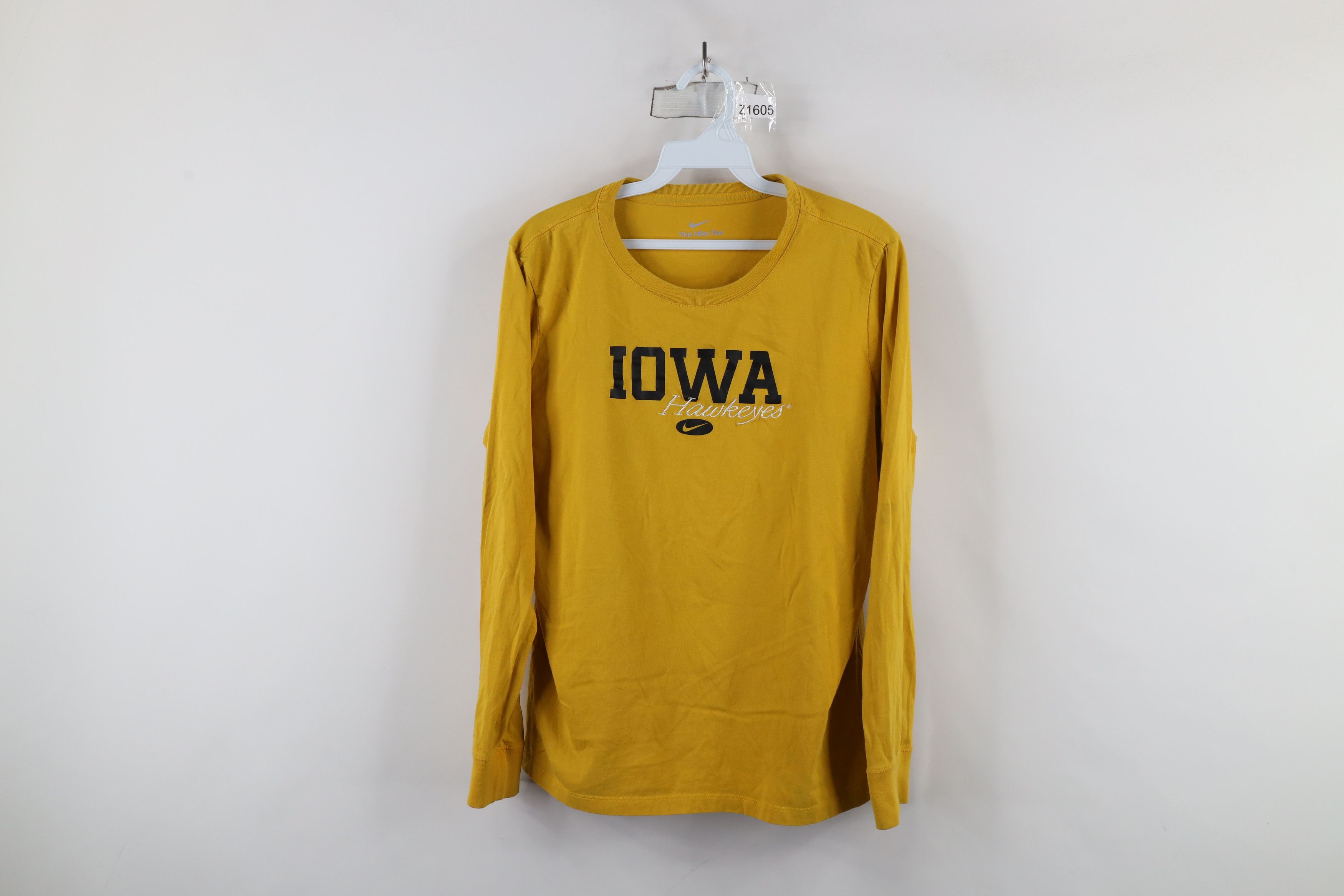 Nike × Vintage Nike Travis Scott Center Swoosh University of Iowa T-Shirt Size L / US 10 / IT 46 - 1 Thumbnail