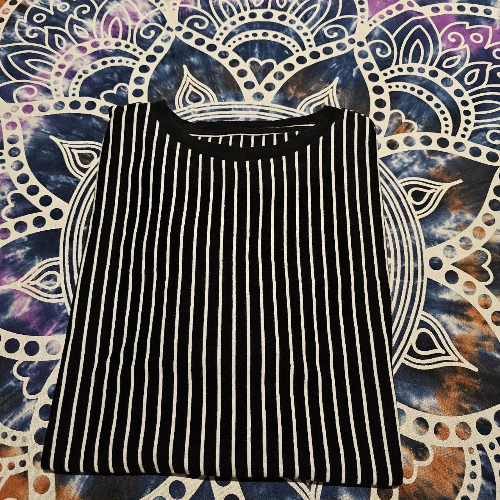 Designer Men's Black and White Stripped Shirt Size US M / EU 48-50 / 2 - 8 Thumbnail