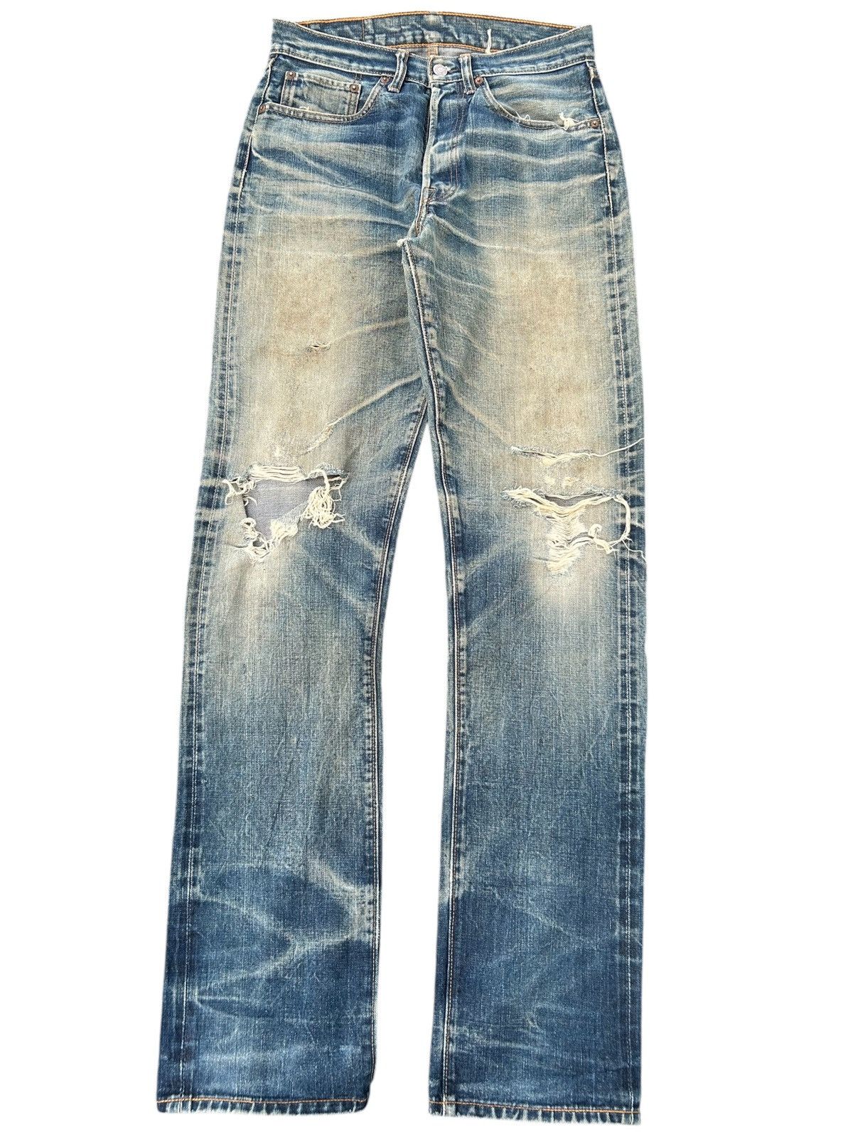 Japanese Brand × Kapital × Vintage SugarCane Selvedge Distressed Vtg Denim Jeans Size US 29 - 1 Thumbnail