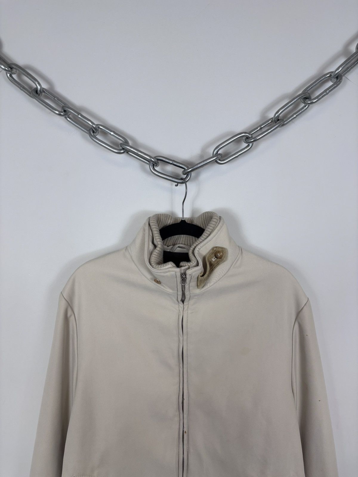 Alfred Dunhill Dunhill Men’s 2 in 1 Insulated Beige Collared Zip Up Jacket Size US M / EU 48-50 / 2 - 4 Thumbnail