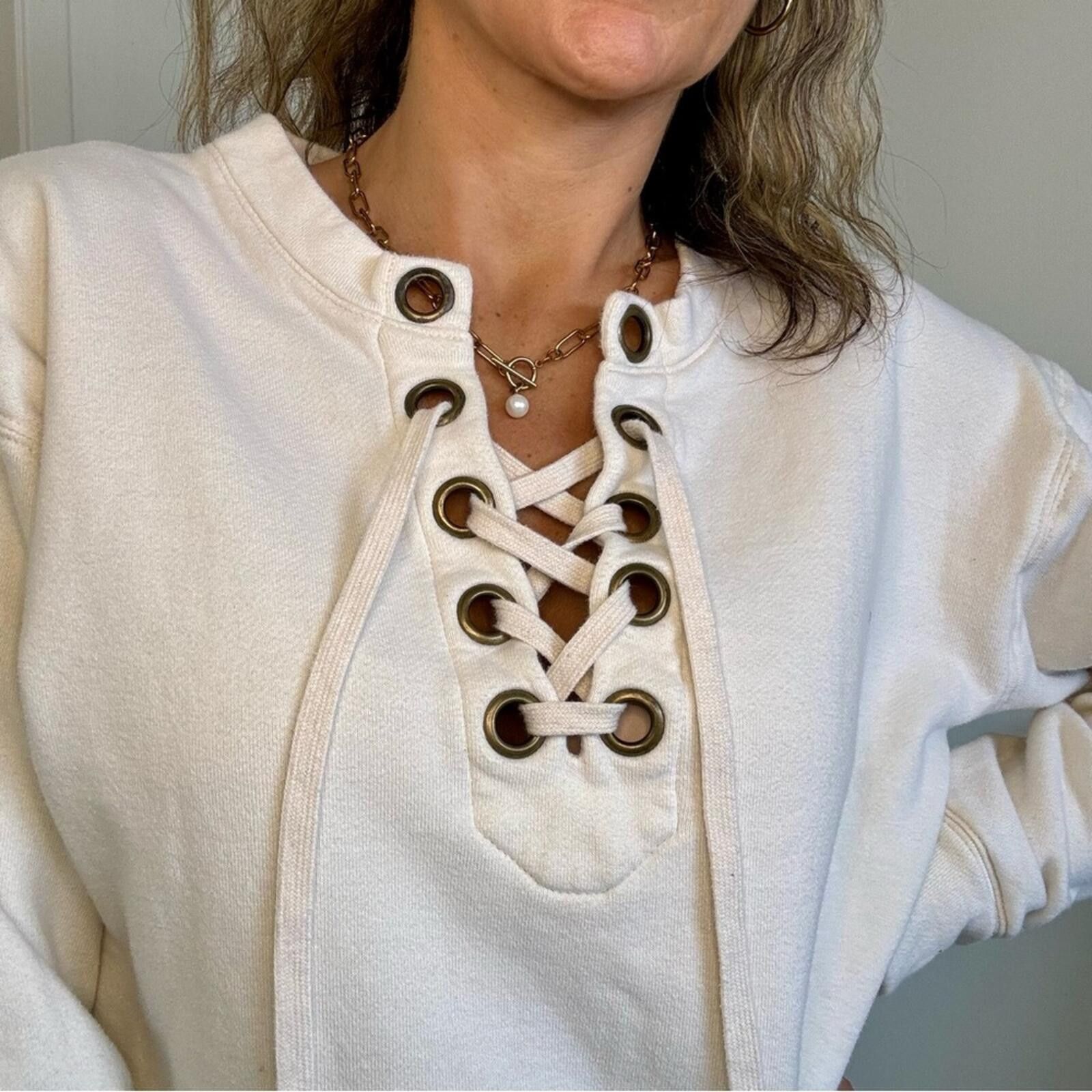 MOTHER MOTHER The Tieup Easy Sweatshirt Size S / US 4 / IT 40 - 9 Thumbnail