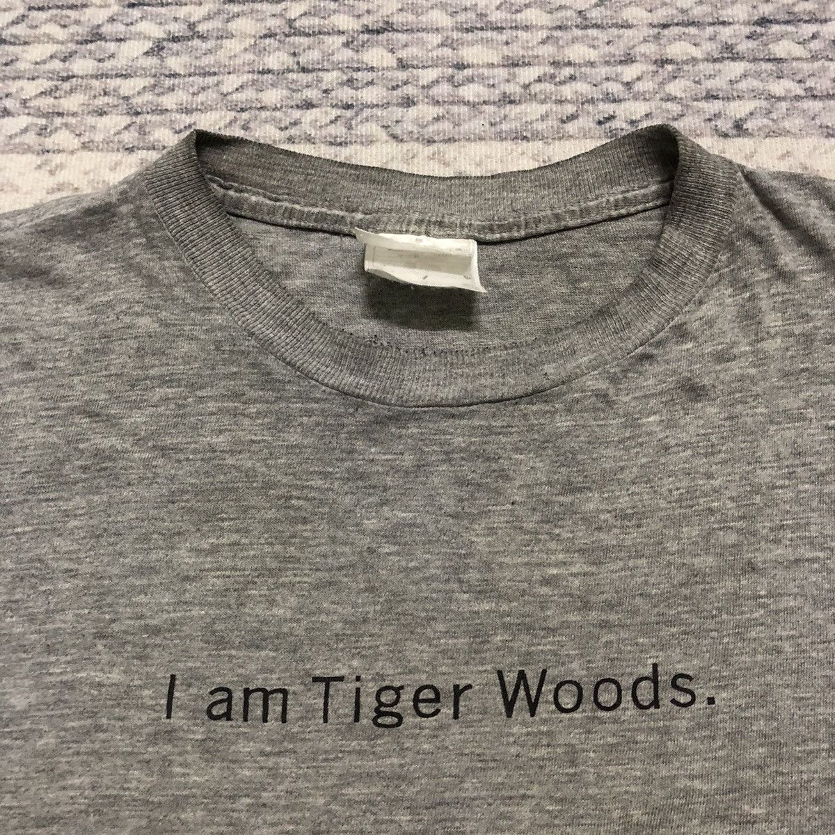 Nike Rare & Distressed Vintage Nike X Tiger Woods Grey Tees Size US L / EU 52-54 / 3 - 2 Thumbnail